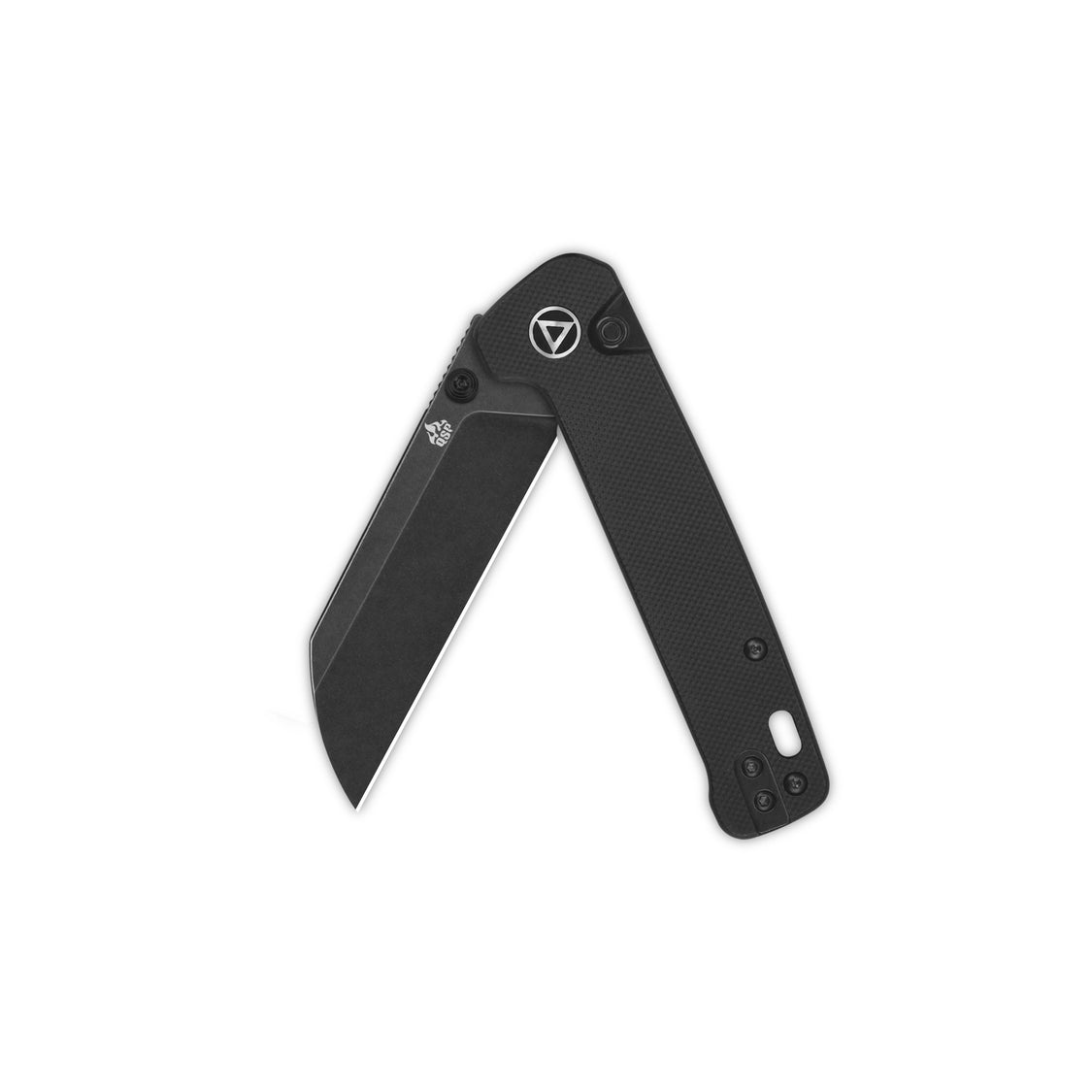 QSP Penguin QS130BL-A2 14C28N Blade Black G10 Handle Button Lock Pocket Knife