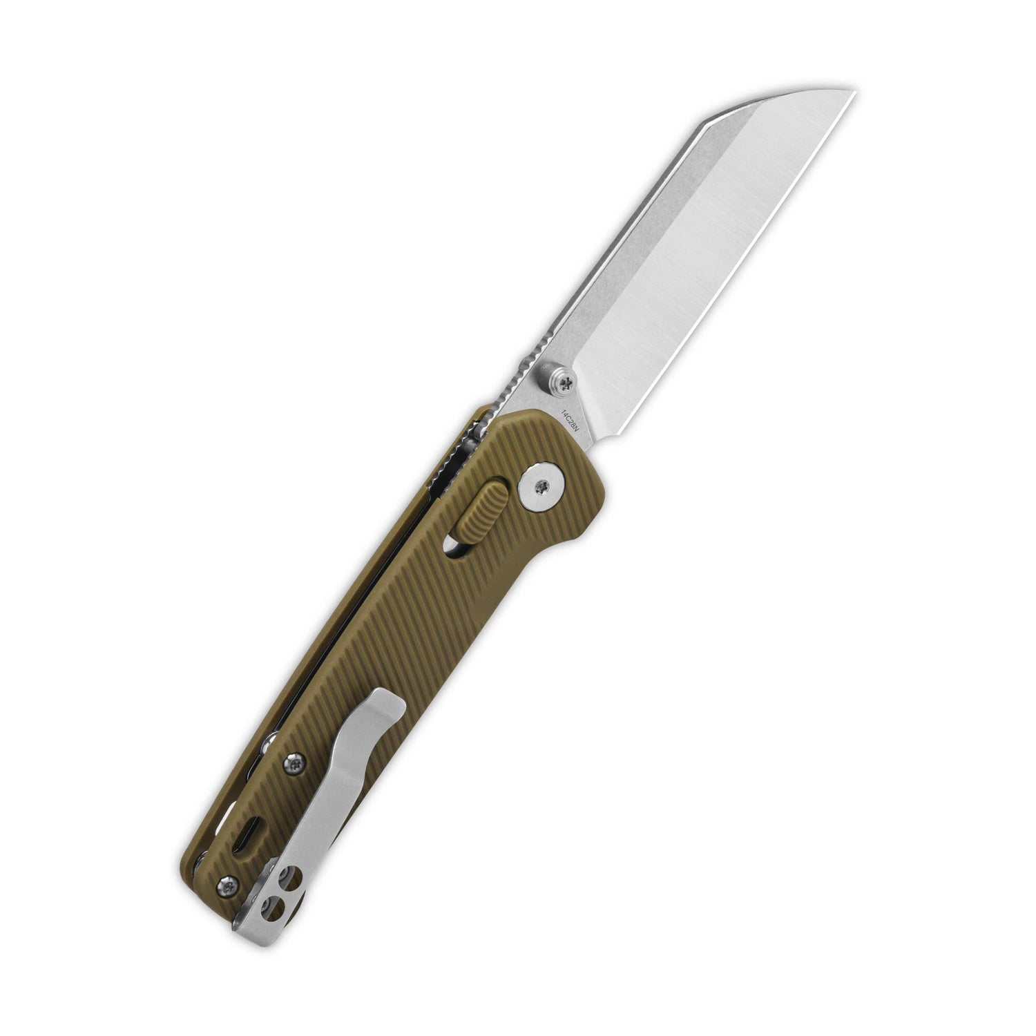 QSP Penguin QS130GL-C1 14C28N Blade Khaki FRN Handle Glyde Lock Pocket Knife