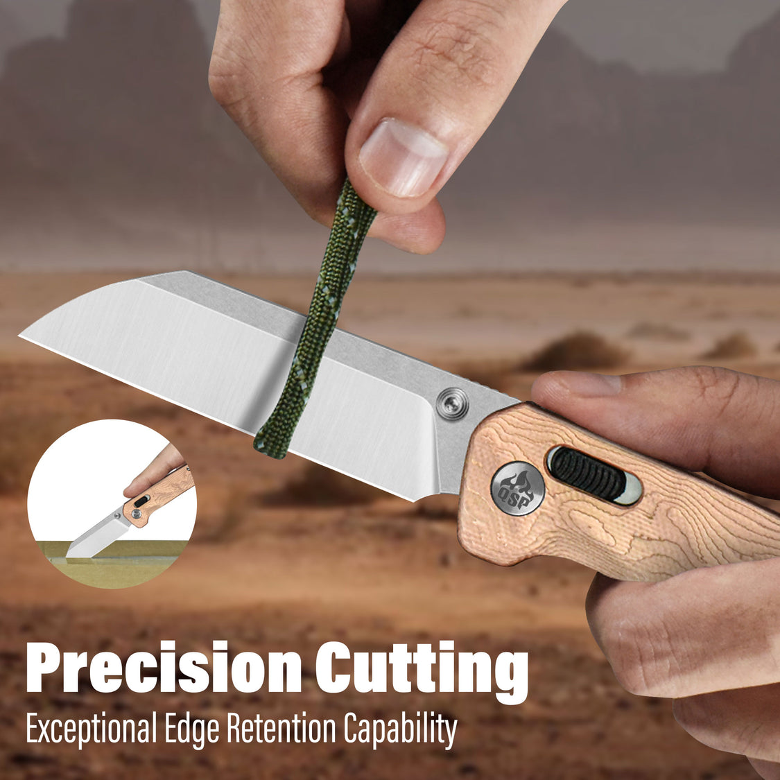 QSP Knives Penguin QS130GL-F1 14C28N Blade G10 with Copper Foil Handle Glyde Lock Pocket Knife