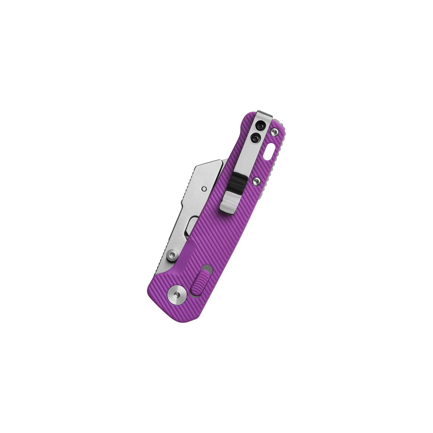 QSP Penguin Workmate QS130UT-E Stainless Steel Blade Purple FRN Handle Glyde Lock Utility Knife