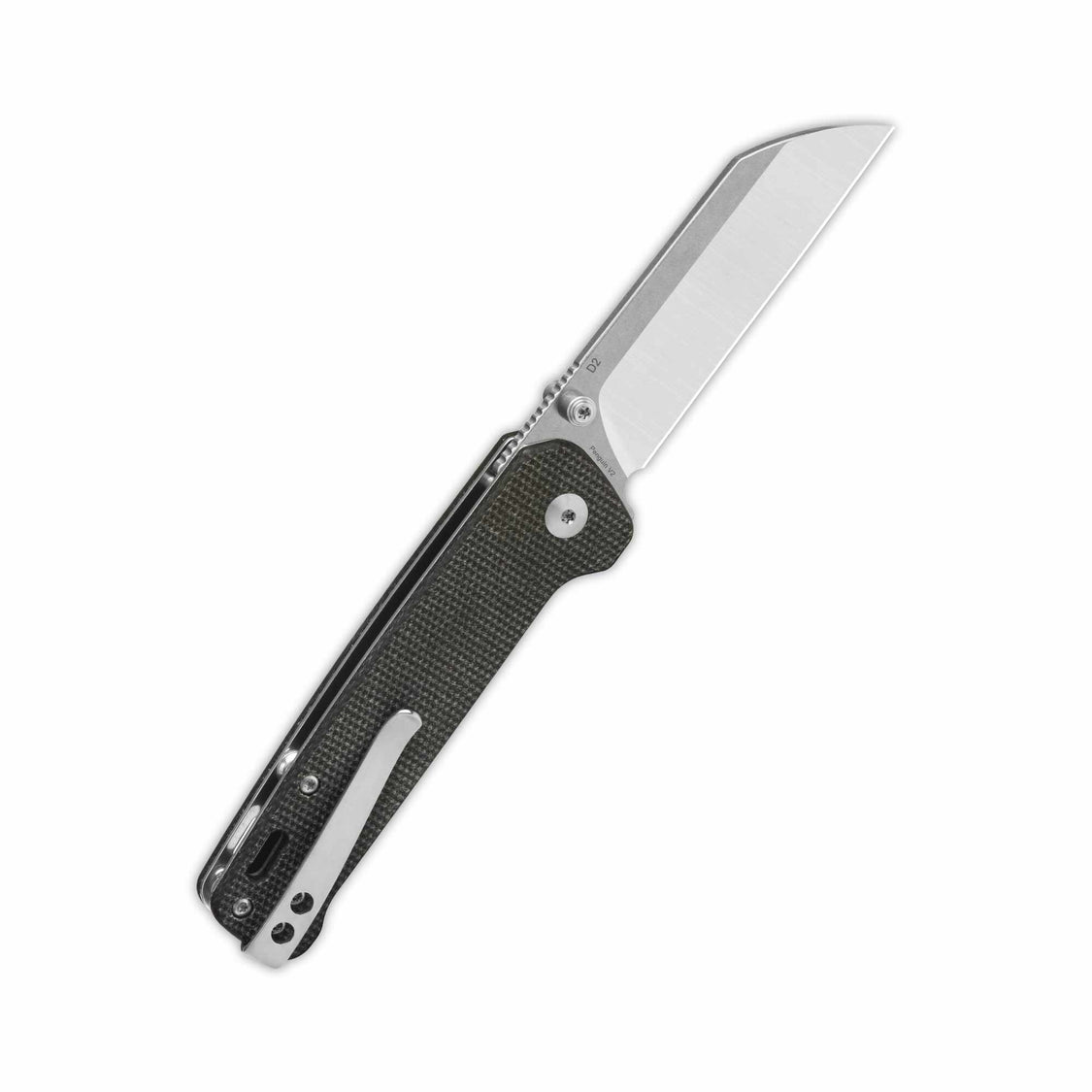 QSP Penguin V2 QS130V2-A1 Pocket Knife D2 blade Dark Brown Micarta handle Liner Lock