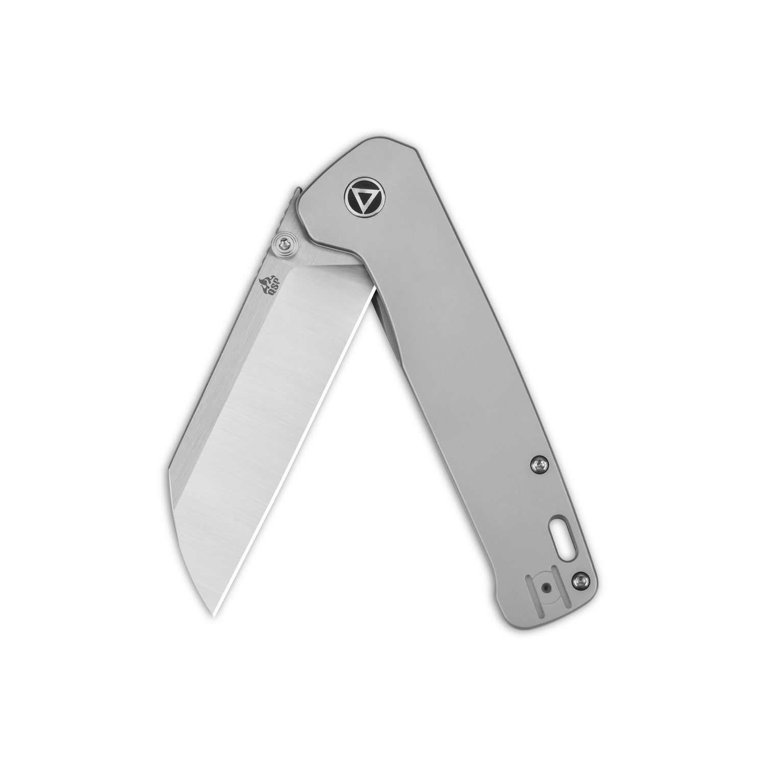 QSP Penguin Plus QS130XL-A CPM-20CV Blade Titanium Handle Frame Lock Folding Knife