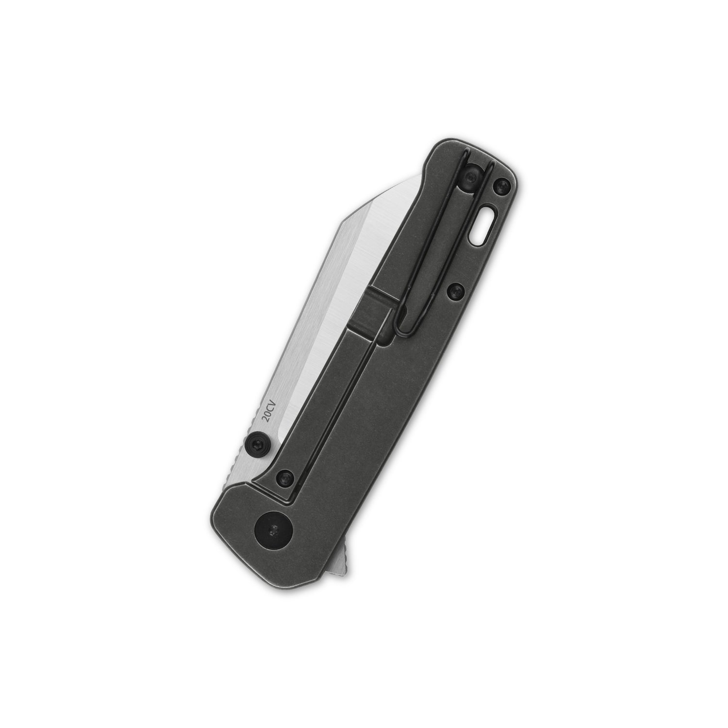 QSP Penguin Plus QS130XL-E1 CPM-20CV Blade Copper Carbon Fiber and Titanium Handle Frame Lock Folding Knife