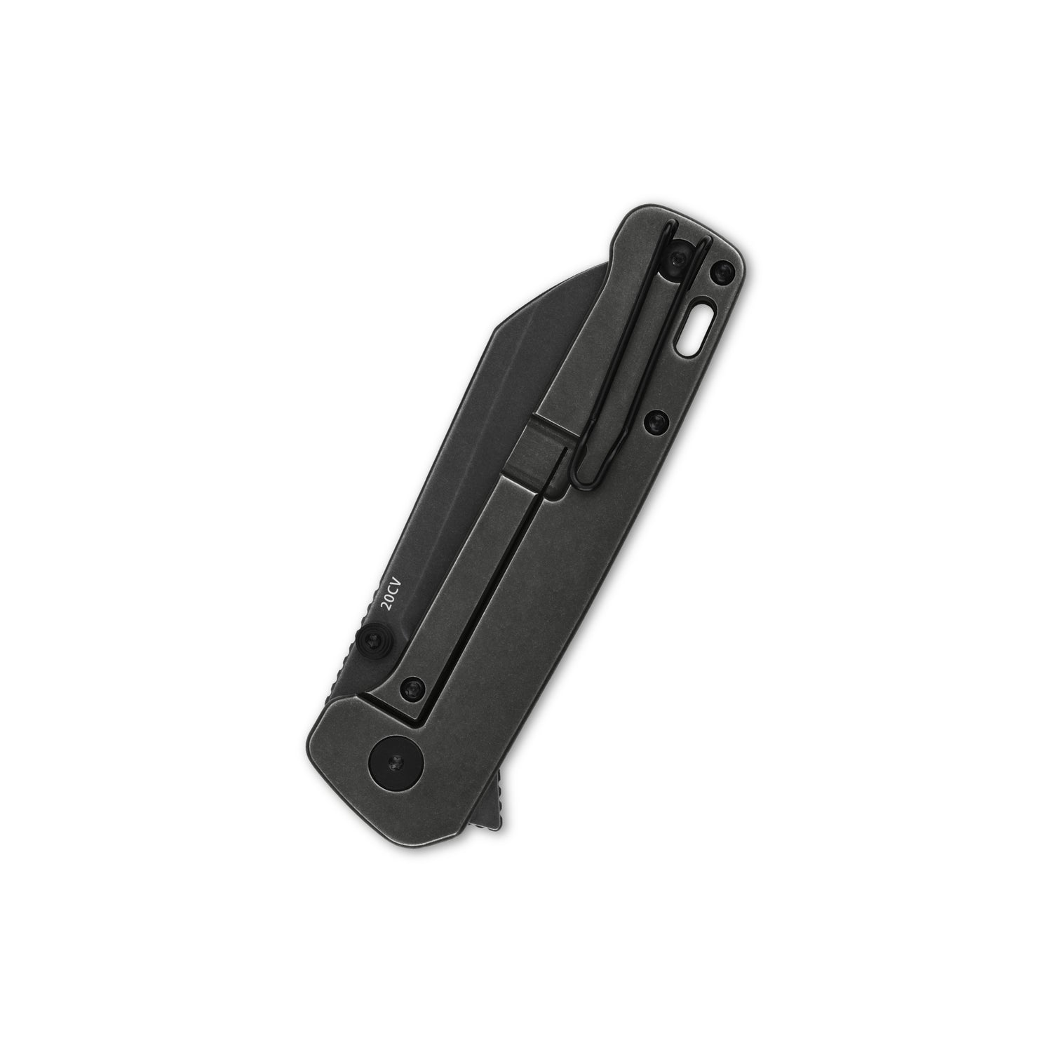 QSP Penguin Plus QS130XL-E2 CPM-20CV Blade Copper Carbon Fiber and Titanium Handle Frame Lock Folding Knife