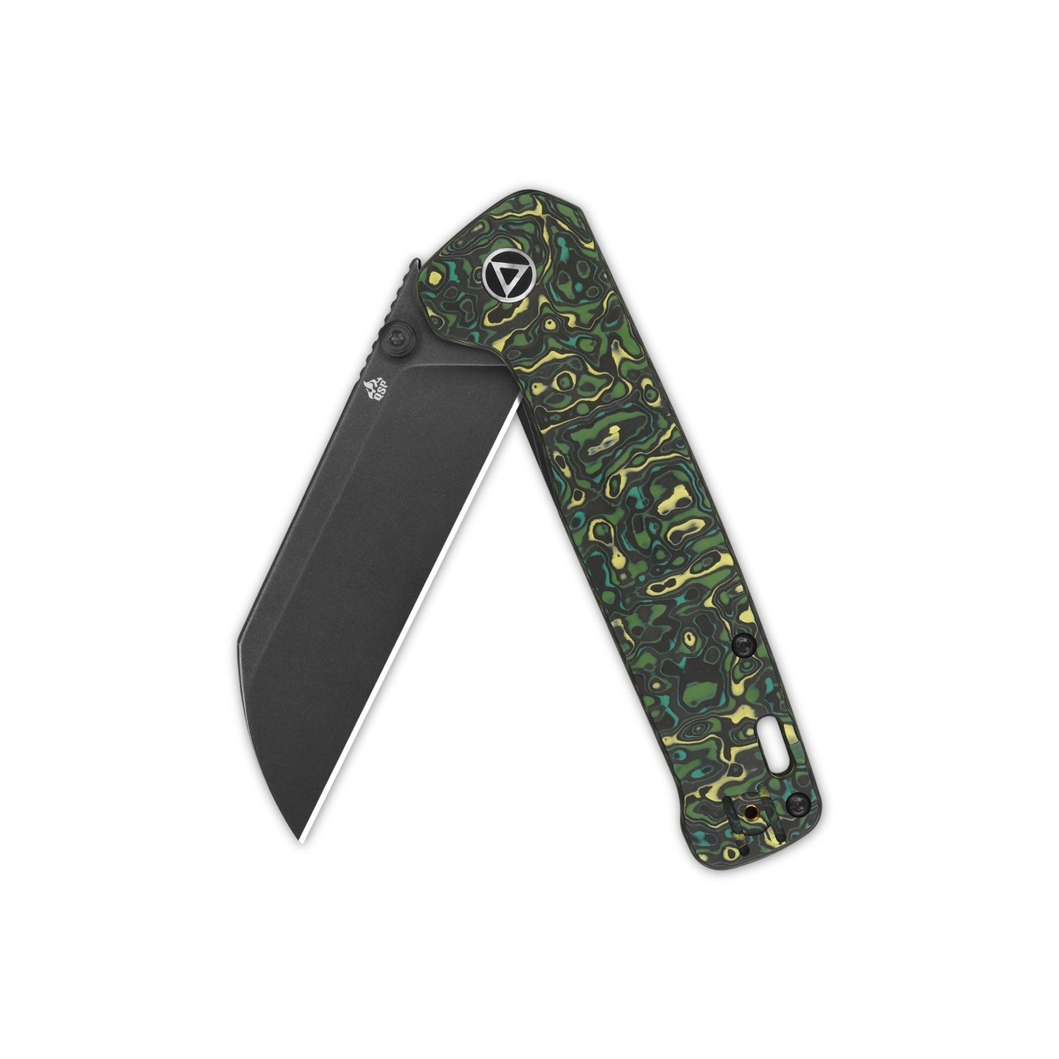 QSP Penguin Plus QS130XL-F2 CPM-20CV Blade Carbon Fiber and Titanium Handle Frame Lock Folding Knife