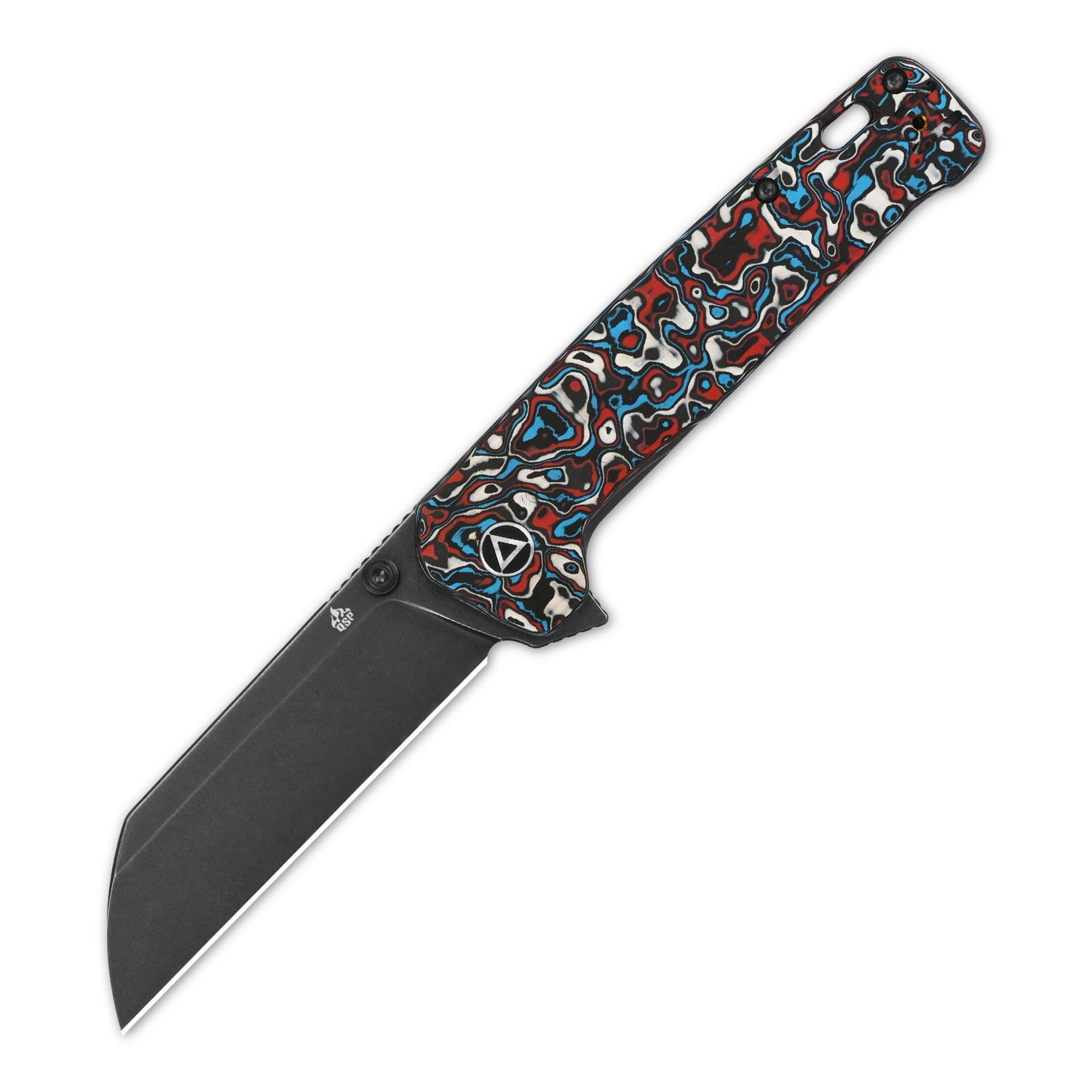 QSP Penguin Plus QS130XL-G2 CPM-20CV Blade Carbon Fiber and Titanium Handle Frame Lock Folding Knife