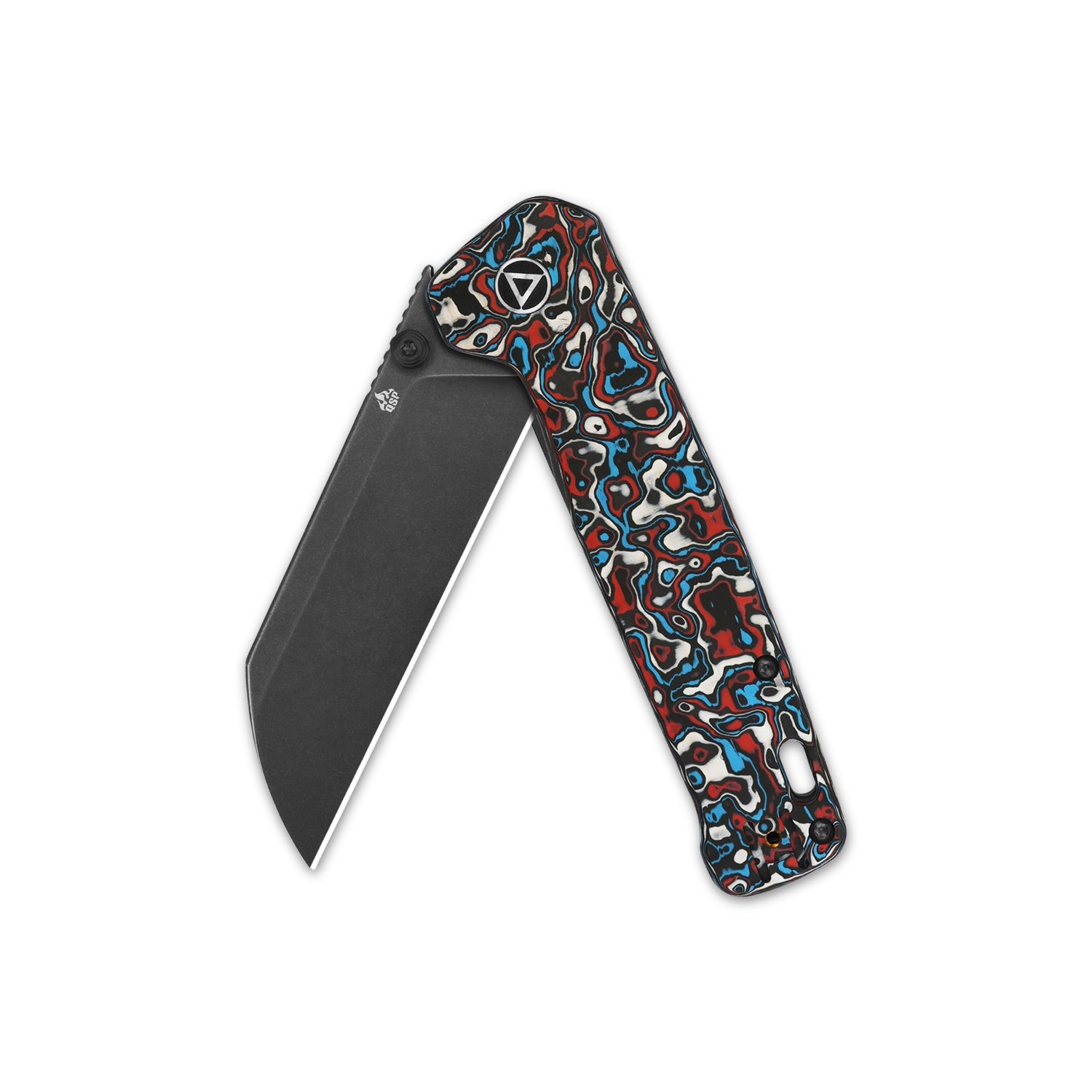 QSP Penguin Plus QS130XL-G2 CPM-20CV Blade Carbon Fiber and Titanium Handle Frame Lock Folding Knife