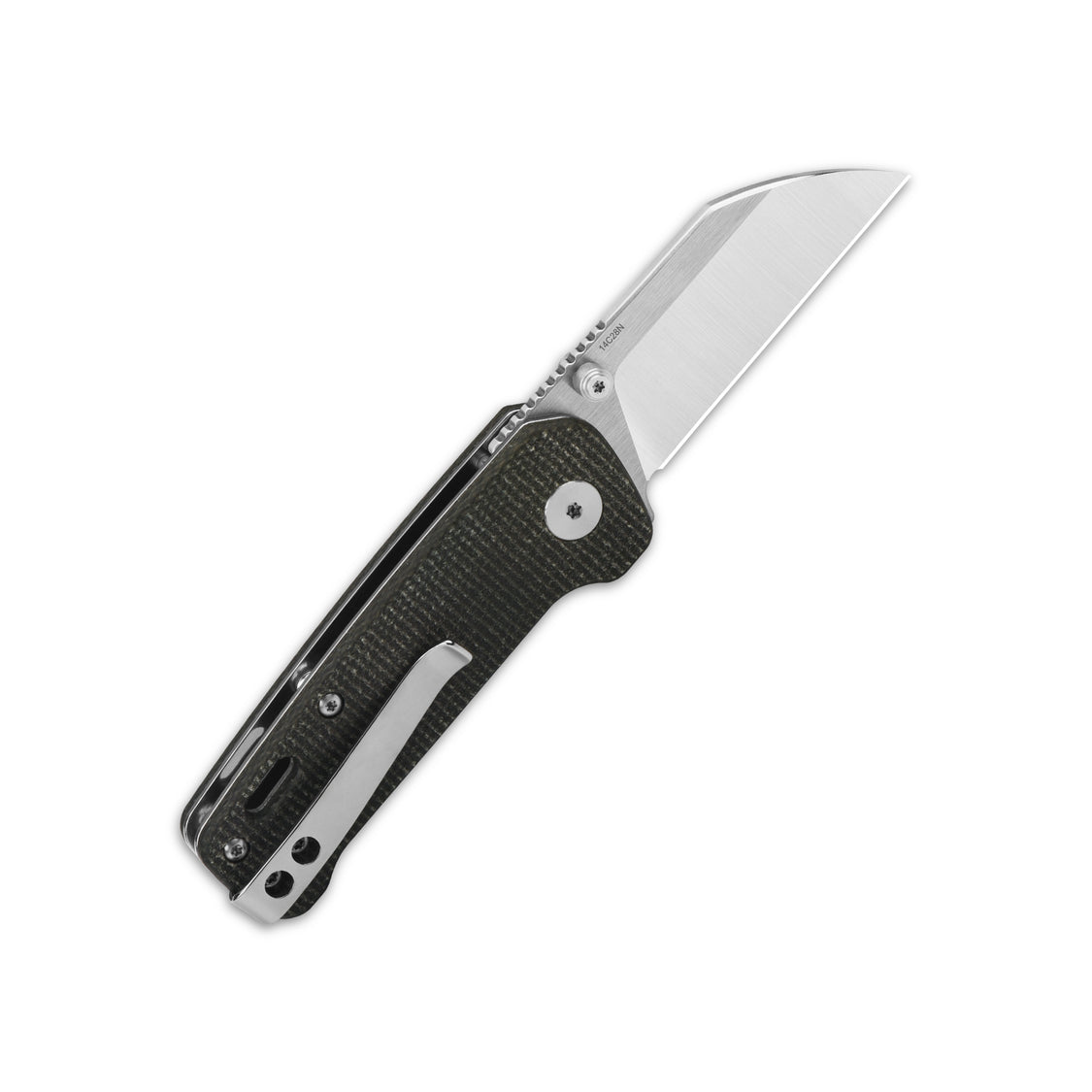 QSP Penguin Mini QS130XS-A 14C28N Blade Micarta Handle Liner Lock Pocket Knife