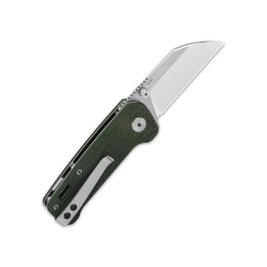 QSP Penguin Mini QS130XS-C 14C28N Blade Micarta Handle Liner Lock Pocket Knife
