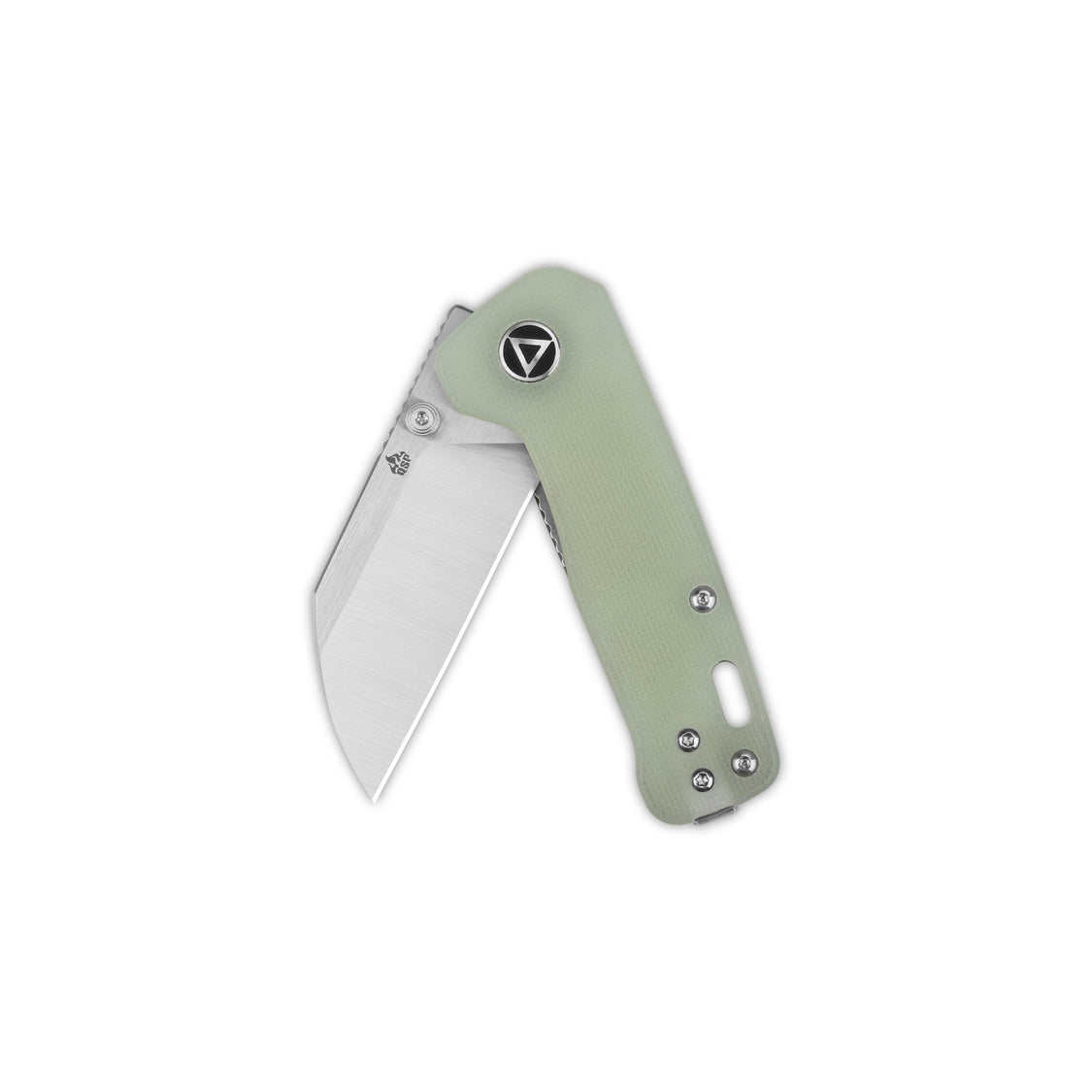 QSP Penguin Mini QS130XS-F1 14C28N Blade with Jade G10 Handle Liner Lock Pocket Knife