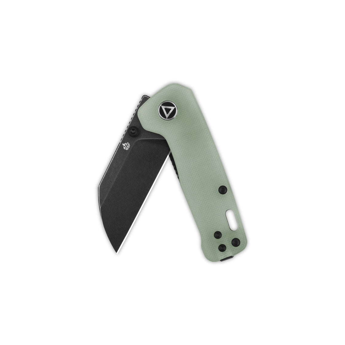 QSP Penguin Mini QS130XS-F2 14C28N Blade with Jade G10 Handle Liner Lock Pocket Knife