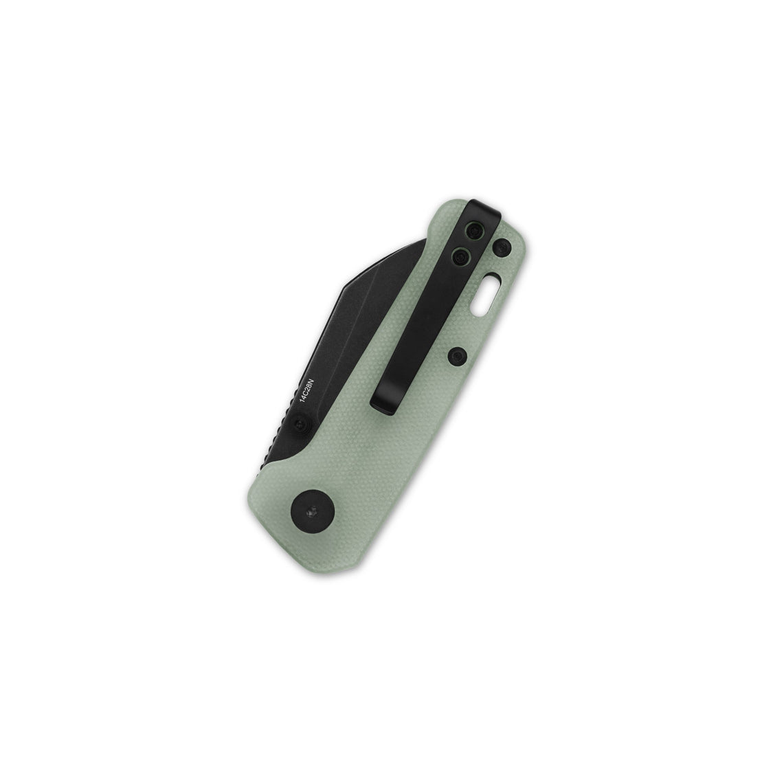 QSP Penguin Mini QS130XS-F2 14C28N Blade with Jade G10 Handle Liner Lock Pocket Knife