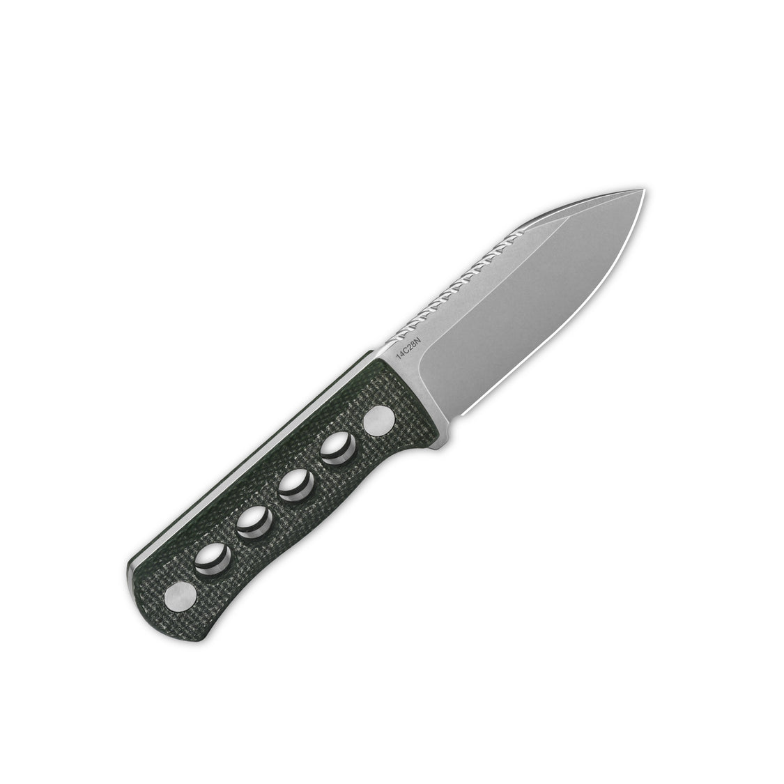 QSP Canary QS141-C1 14C28N blade Green Micarta handle with Kydex sheath Neck knife