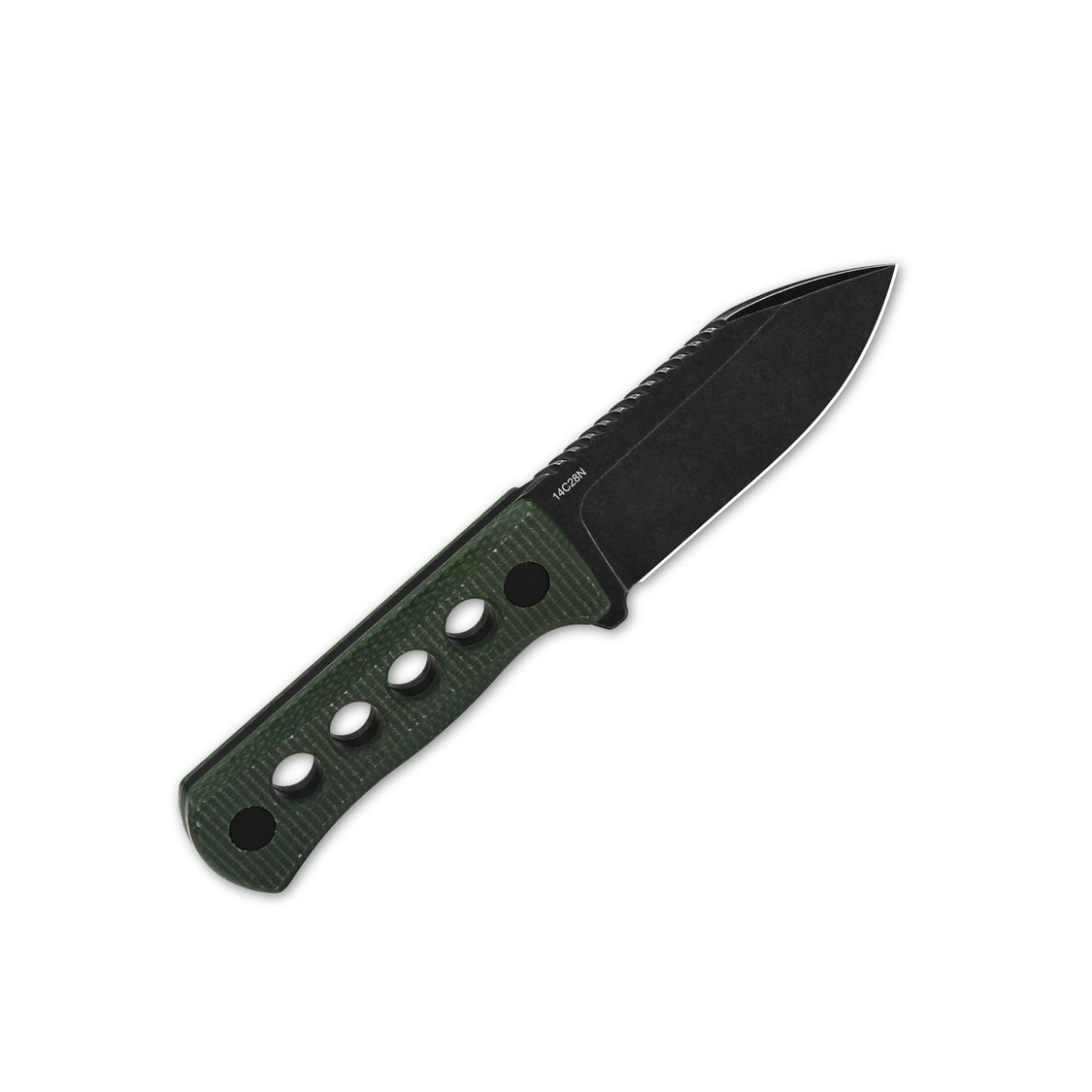 QSP Canary QS141-C2 14C28N blade Green Micarta handle with Kydex sheath Neck knife