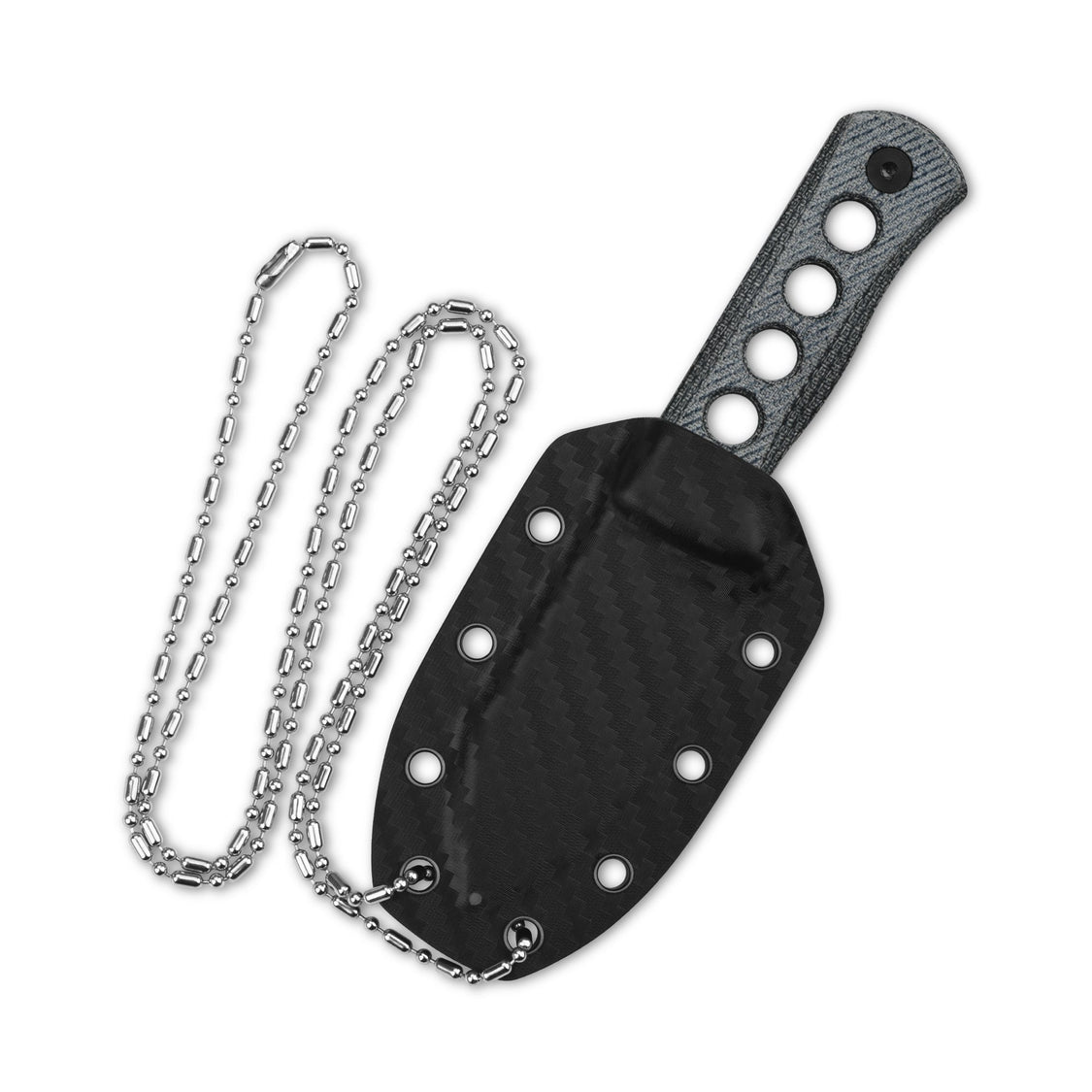 QSP Canary QS141-D2 14C28N blade Denim Micarta handle with Kydex sheath Neck knife