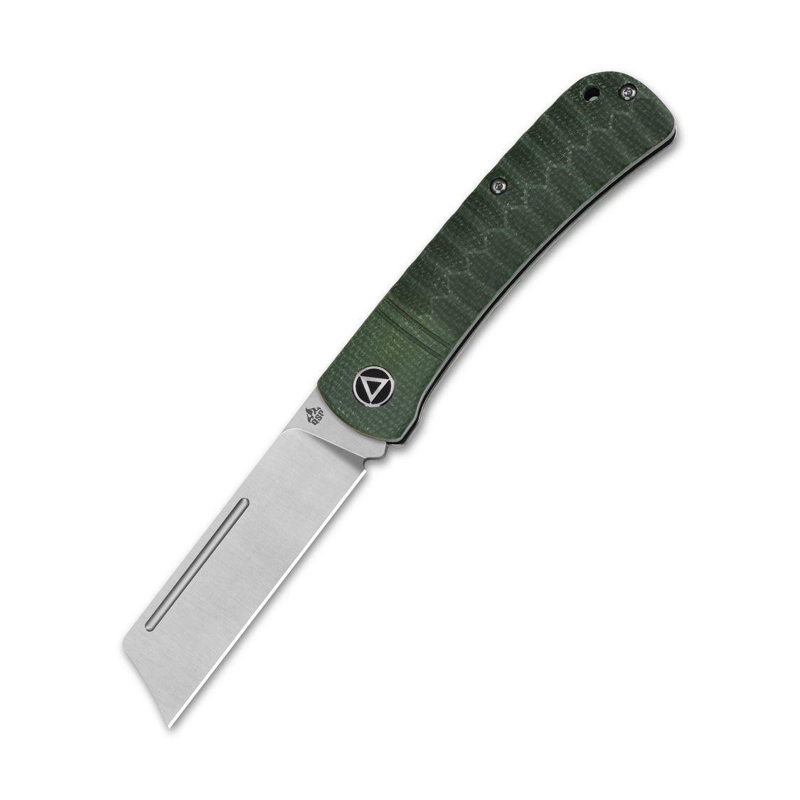 QSP Hedgehog QS142-A 14C28N blade Micarta Handle-Cleaver Slip Joint Pocket Knife