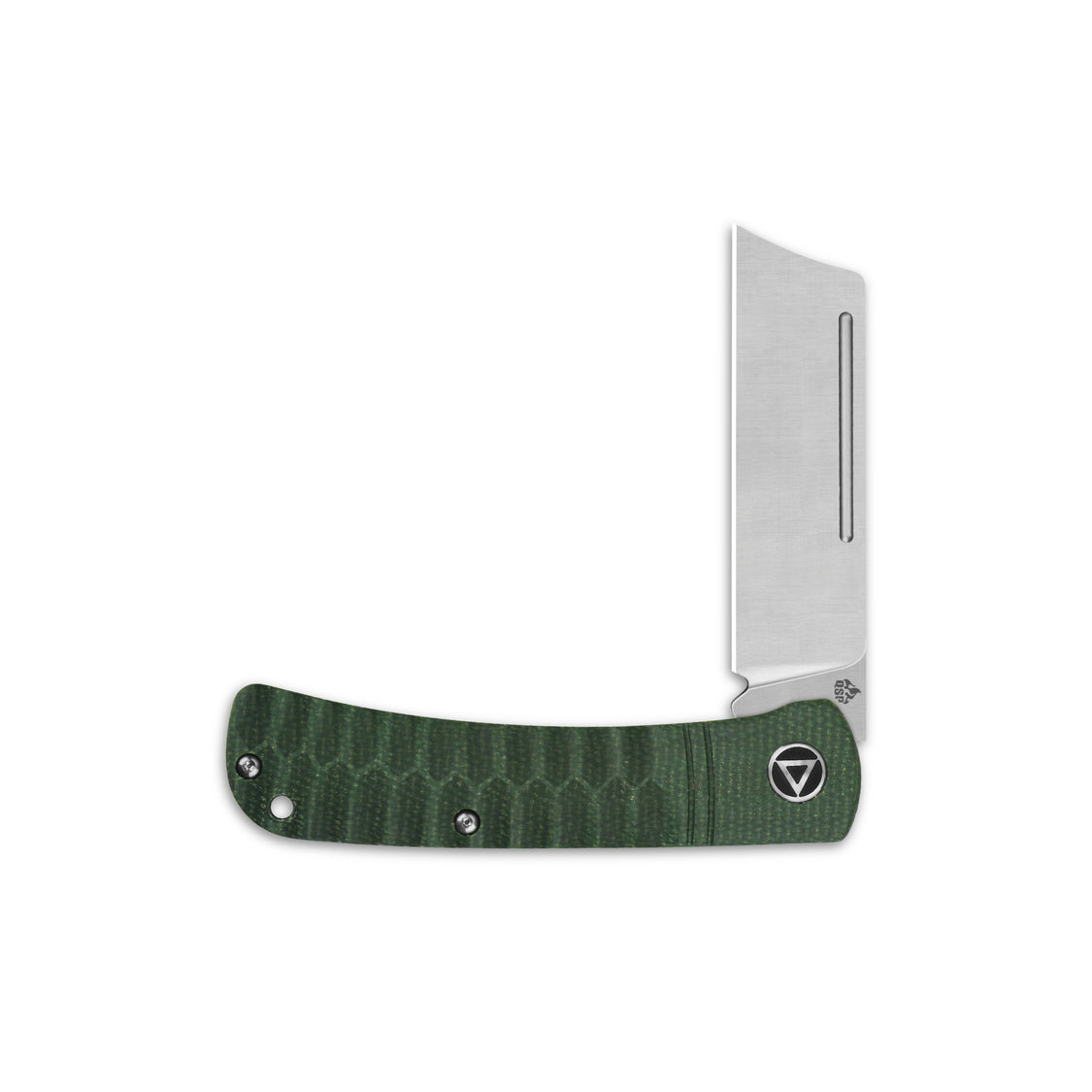 QSP Hedgehog QS142-A 14C28N blade Micarta Handle-Cleaver Slip Joint Pocket Knife