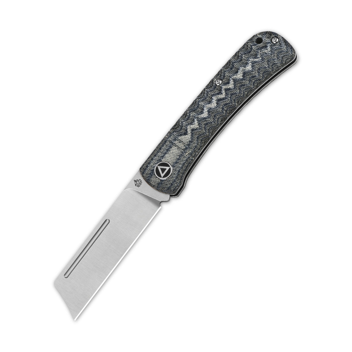 QSP Hedgehog QS142-B 14C28N blade Micarta Handle-Cleaver Slip Joint Pocket Knife