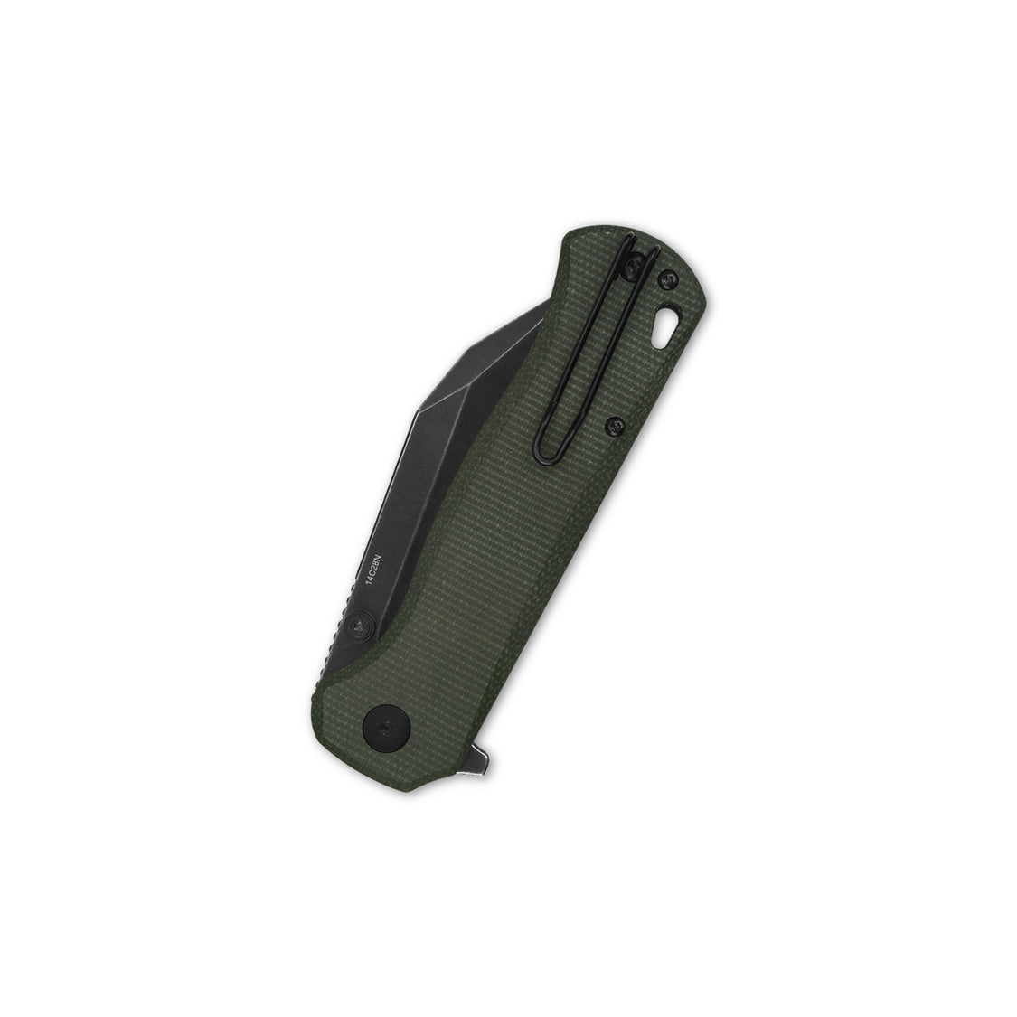 QSP Swordfish QS149-B2 14C28N blade Green Micarta handle Button Lock Pocket Knife