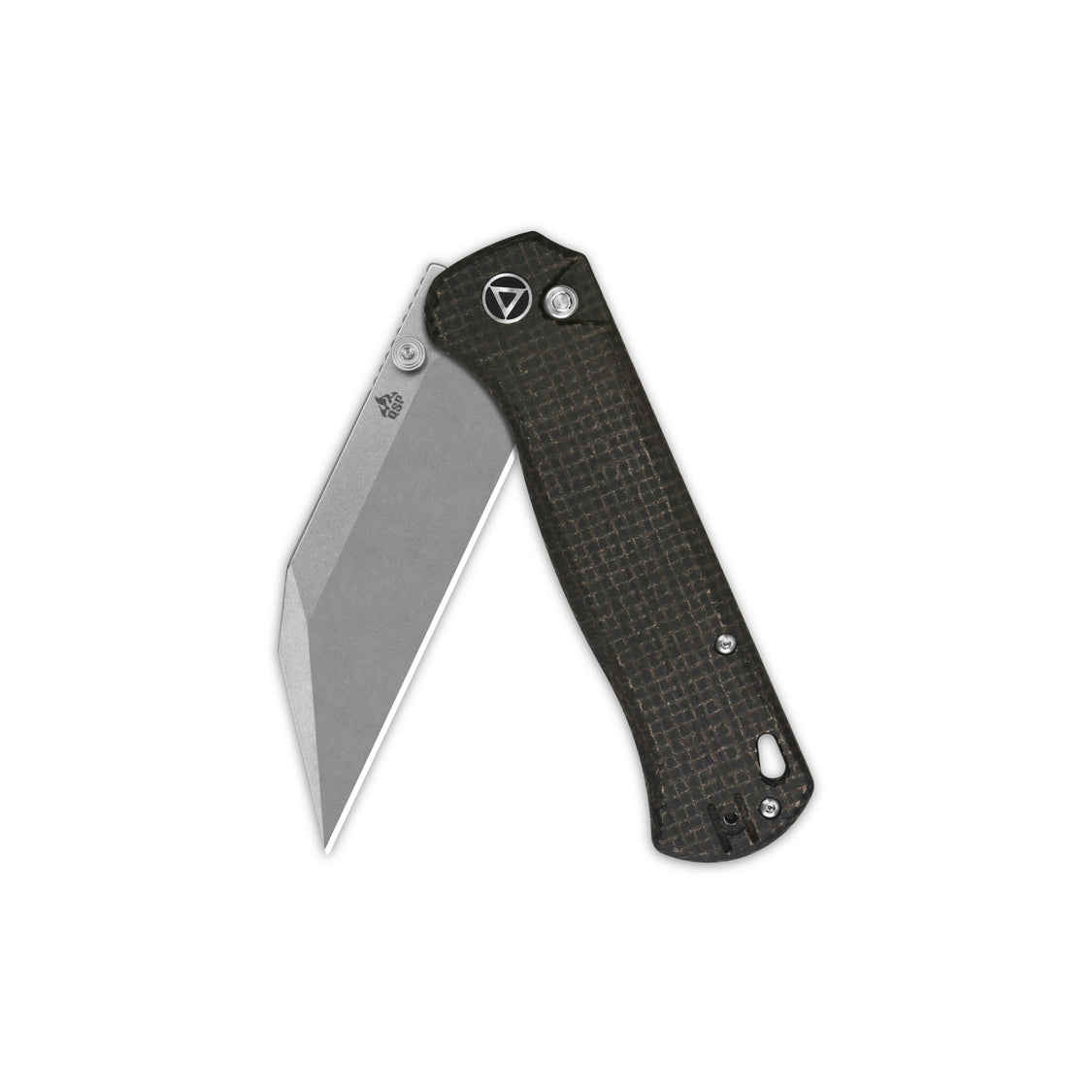 QSP Swordfish QS149-C1 14C28N blade Dark Brown Micarta handle Button Lock Pocket Knife