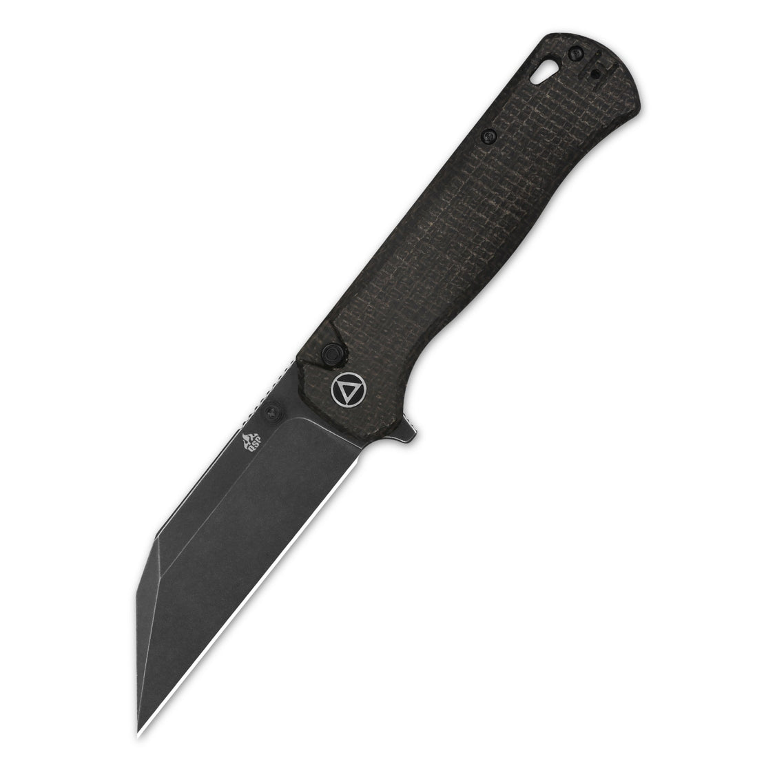 QSP Swordfish QS149-C2 14C28N blade Dark Brown Micarta handle Button Lock Pocket Knife