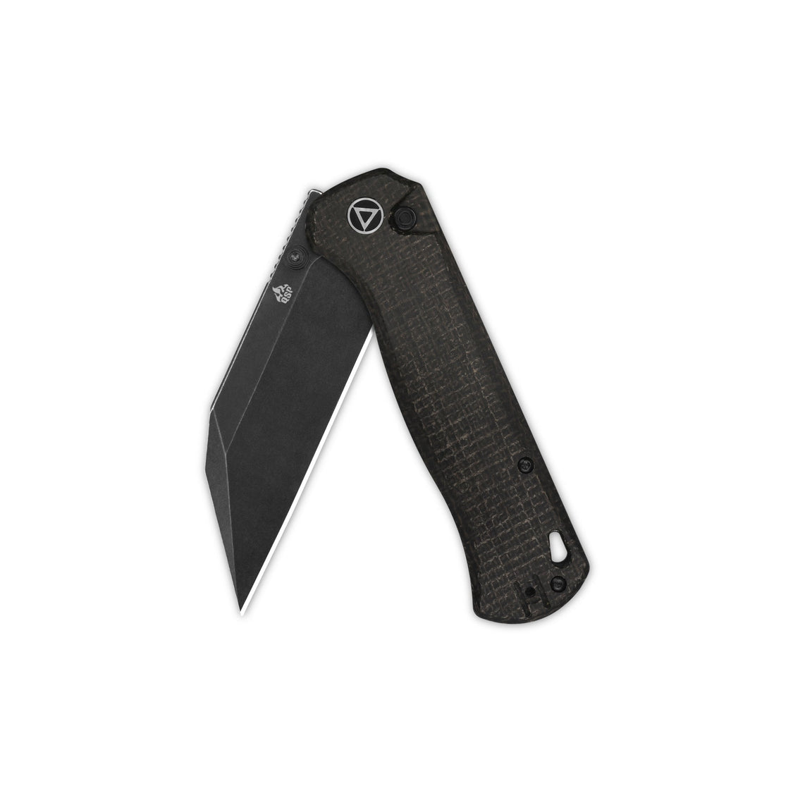 QSP Swordfish QS149-C2 14C28N blade Dark Brown Micarta handle Button Lock Pocket Knife
