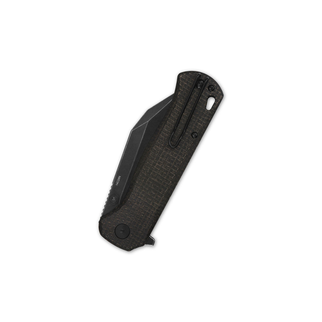 QSP Swordfish QS149-C2 14C28N blade Dark Brown Micarta handle Button Lock Pocket Knife