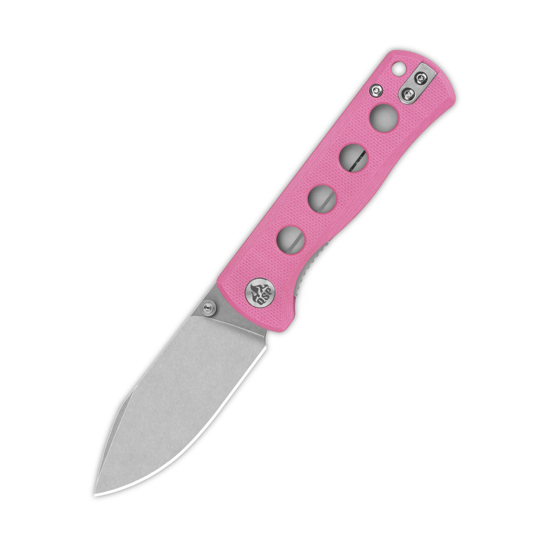 QSP Canary Folder QS150-H1 14C28N Blade Pink G10 Handle Liner Lock Pocket Knife