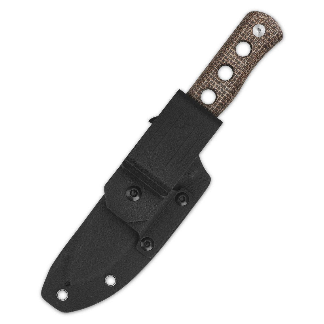 QSP QS155-A1 Canary Fixed Blade KnifeDark Brown Micarta Handle  Cr8Mo2VSi(DC53) Blade