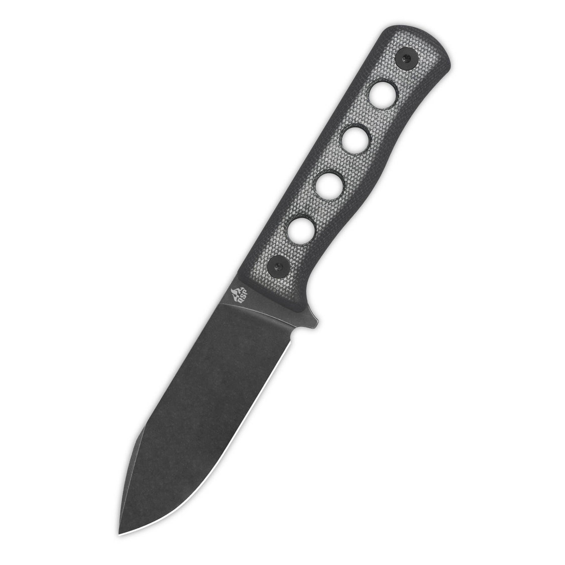 QSP QS155-B2 Canary Fixed Blade Knife Cr8Mo2VSi(DC53) Blade Black Micarta Handle