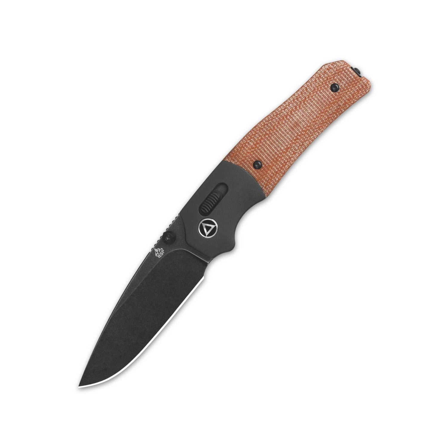 QSP Vault QS157-C2 14C28N Blade Tan Micarta Handle Glyde Lock Pocket Knife