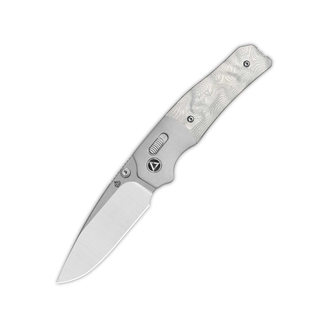 QSP Vault QS157-E1 14C28N Blade G10 with Aluminum Foil Handle Glyde Lock Pocket Knife