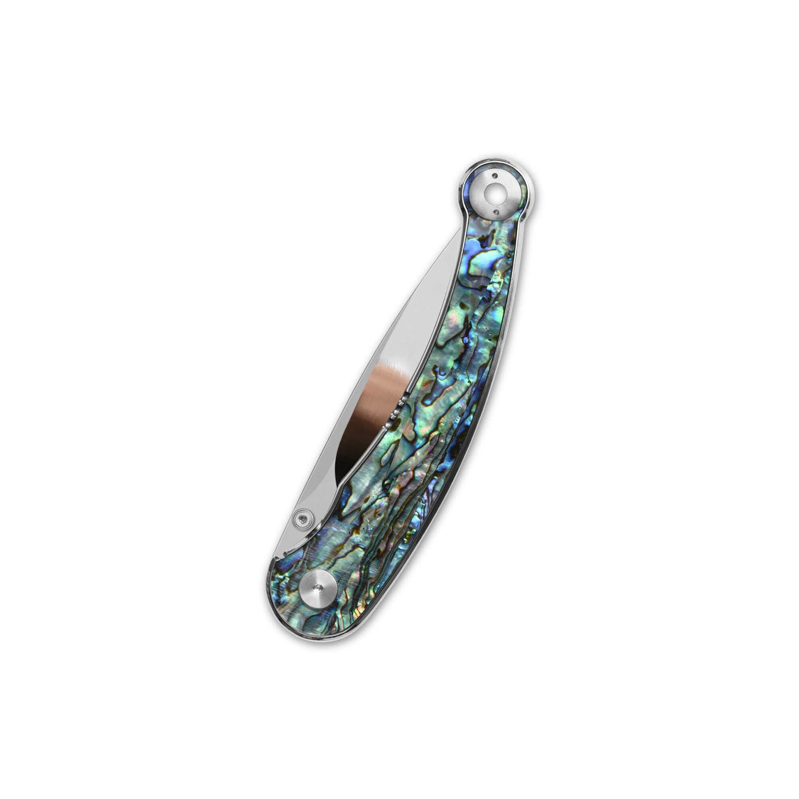 QSP Dolphin QS161-D 14C28N Blade Abalone Handle Liner Lock Pocket Knife