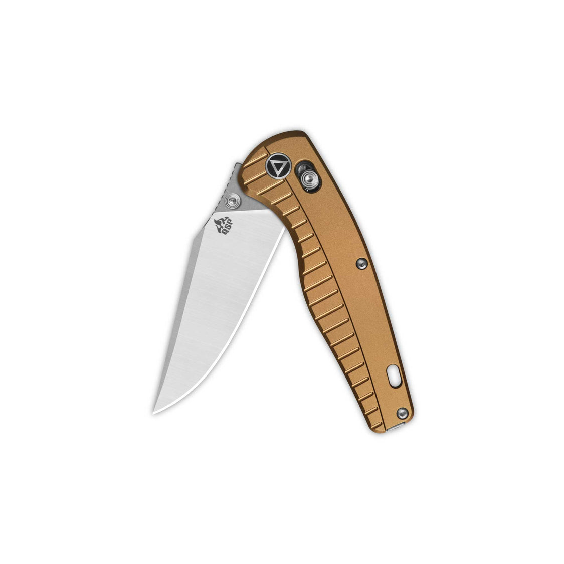 QSP Reptile QS165-A1 14C28N Blade Champagne Aluminium Handle Glyde Lock Pocket Knife