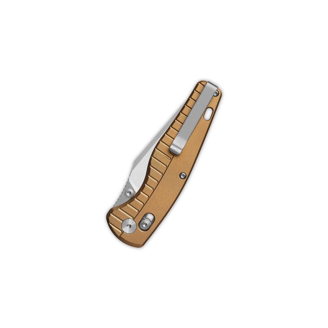 QSP Reptile QS165-A1 14C28N Blade Champagne Aluminium Handle Glyde Lock Pocket Knife