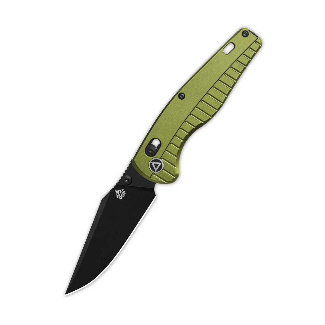 QSP Reptile QS165-B2 14C28N Blade Champ OD Green Aluminium Handle Glyde Lock Pocket Knife