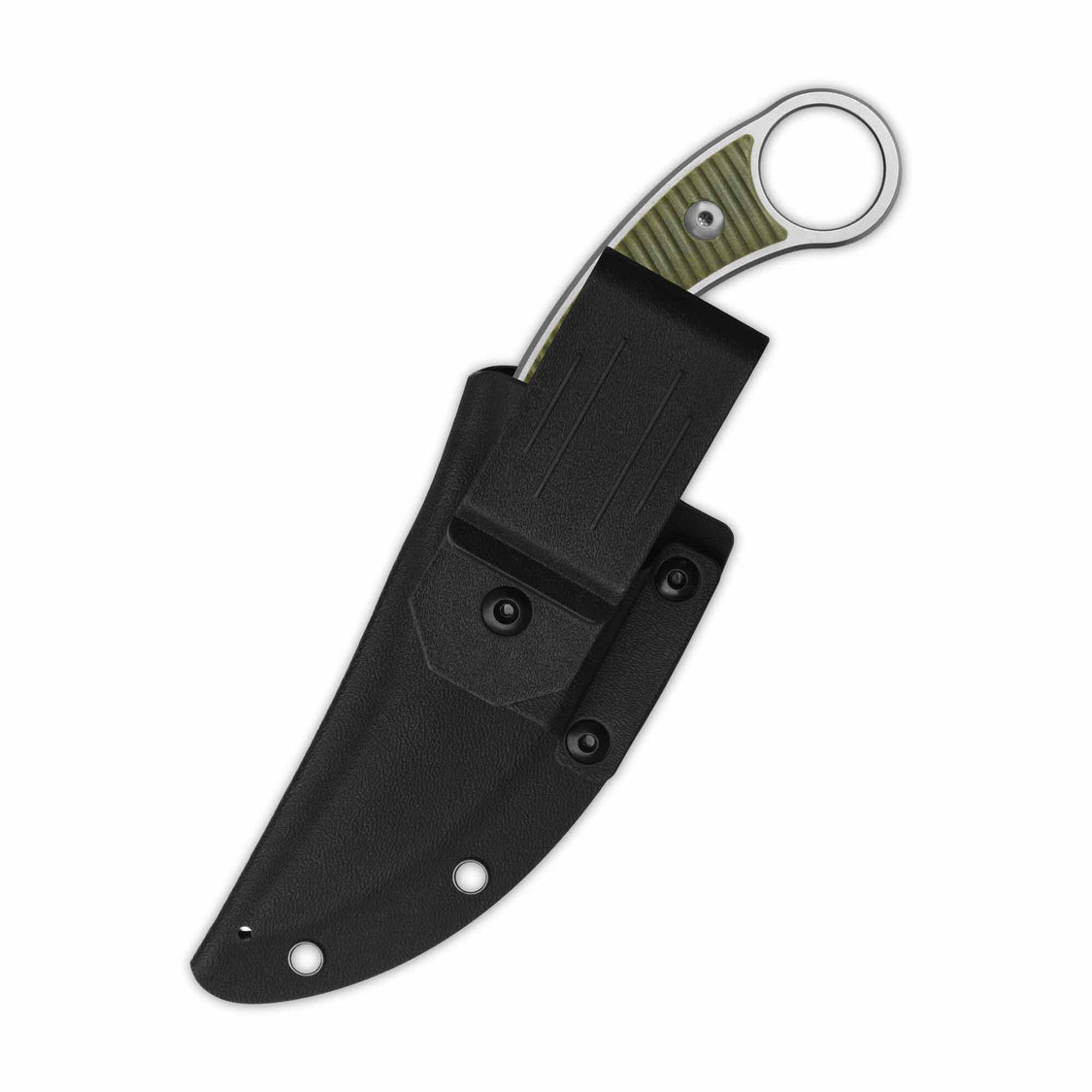 QSP Viper QS166-B1 10Cr15MoV Blade OD Green G10 Handle Fixed Blade Knife
