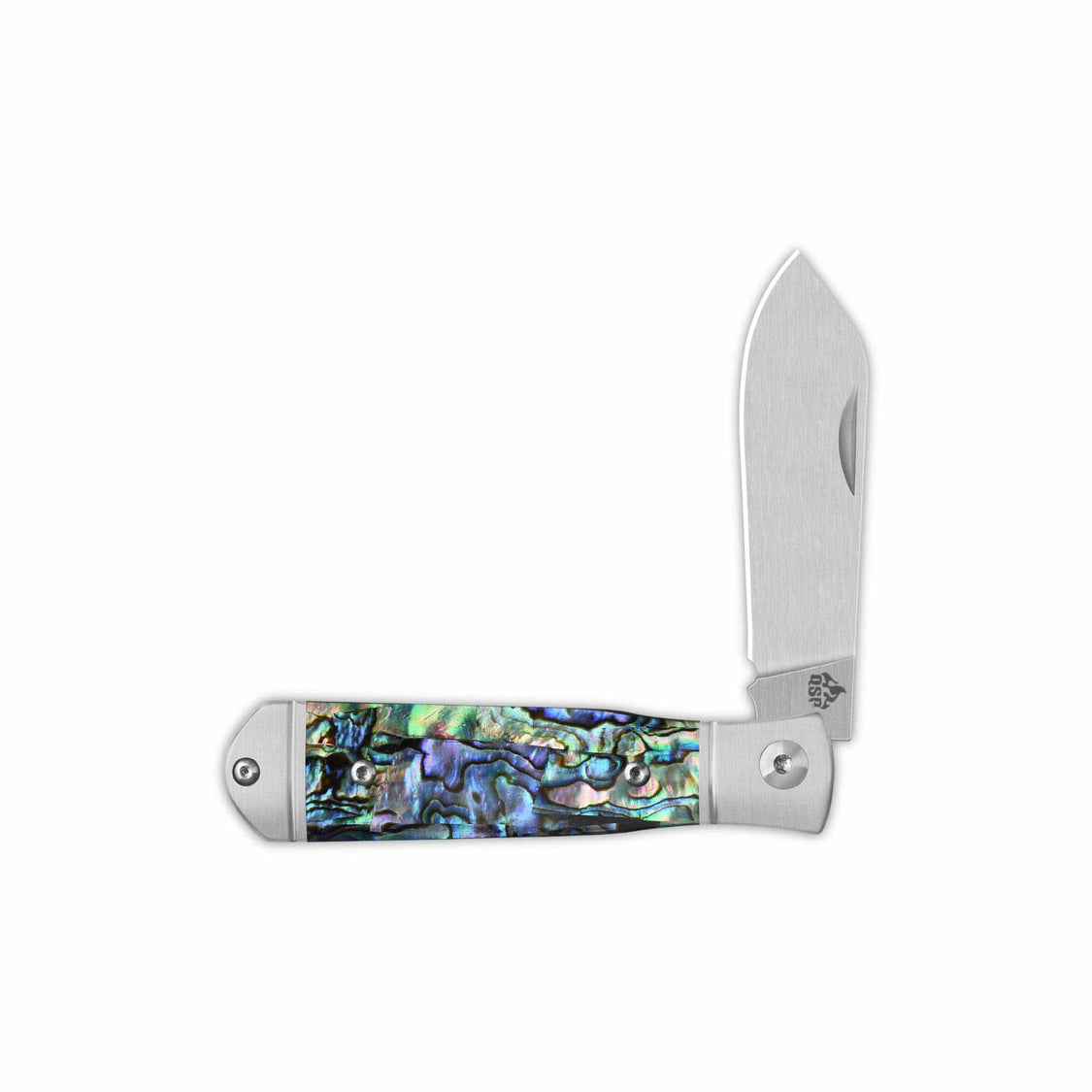 QSP Jumping QS167-A 14C28N blade Abalone Handle Jack Slip Joint Pocket Knife