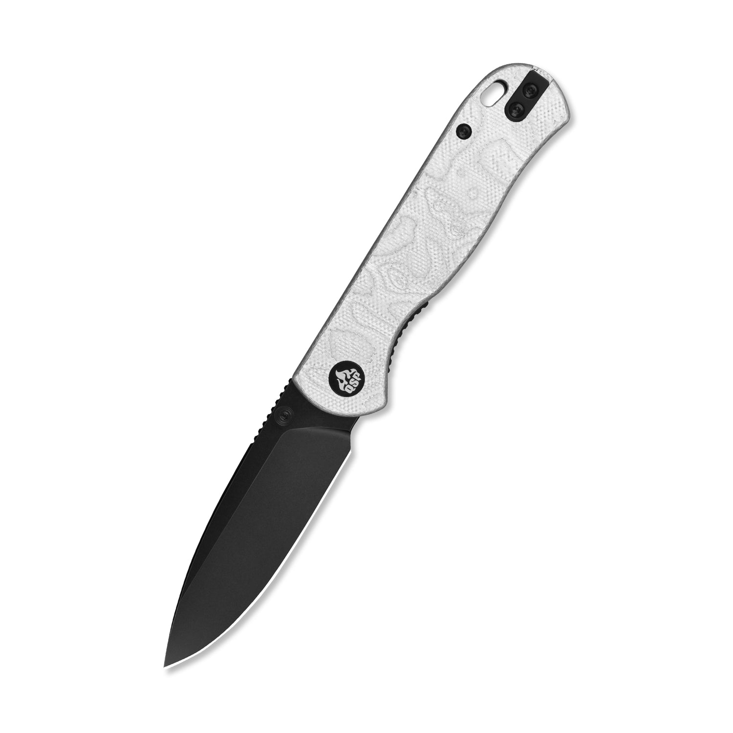 QSP Ferret QS170-D2 Black Nitro-V Blade Aluminum Foil G10 Handle Liner Lock Folding Knife