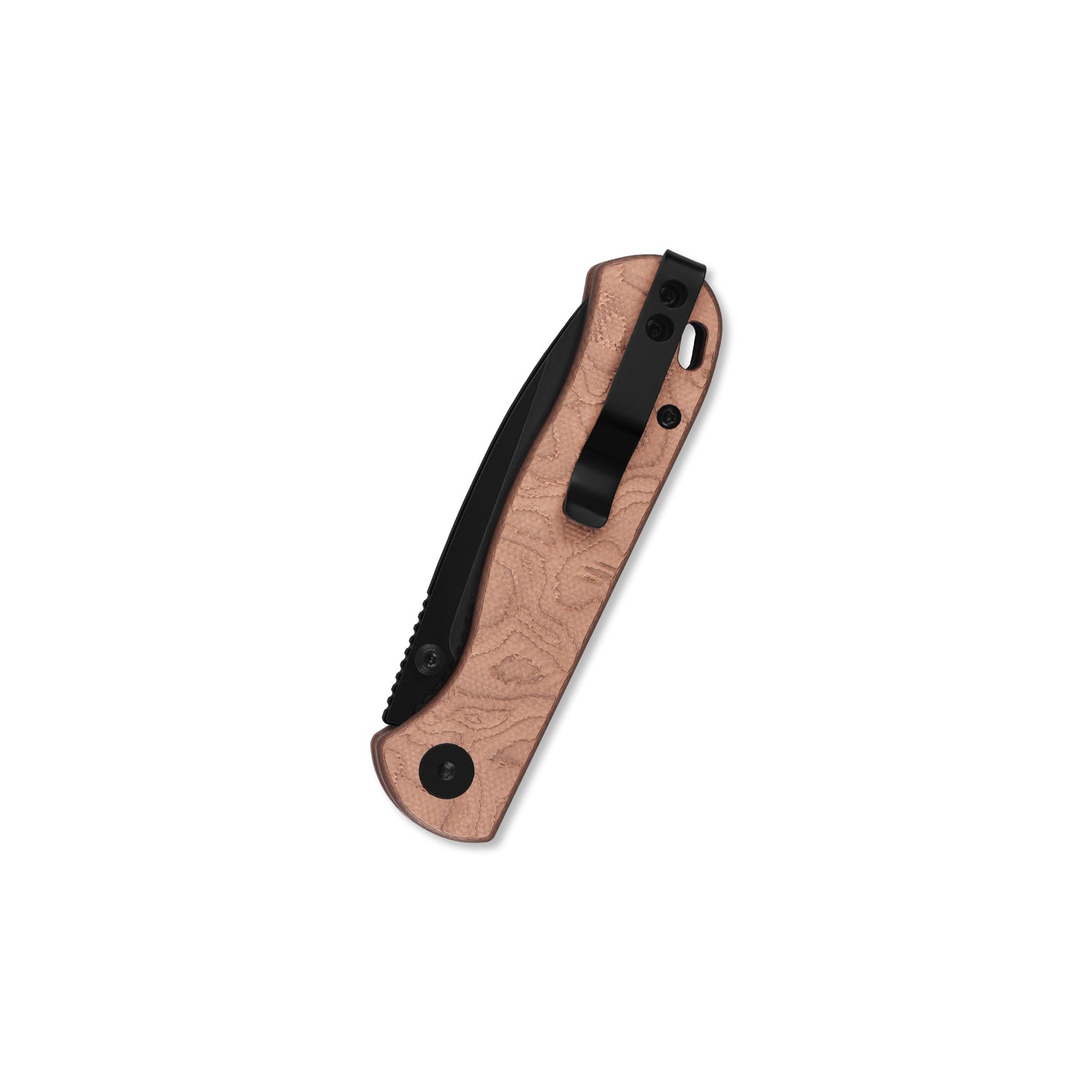 QSP Ferret QS170-E2 Black Nitro-V Blade Copper Foil G10 Handle Liner Lock Folding Knife