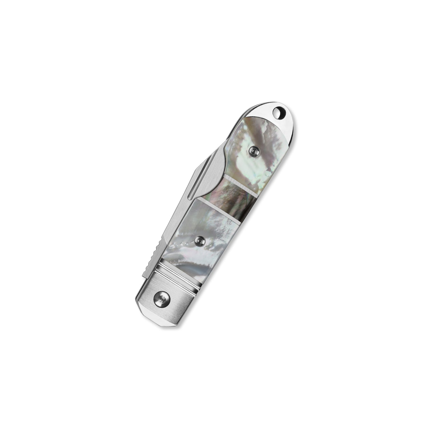 QSP Moray QS171-C Vanax Blade Solid Mother of Pearl Handle Copper washers Lock Folding Knife