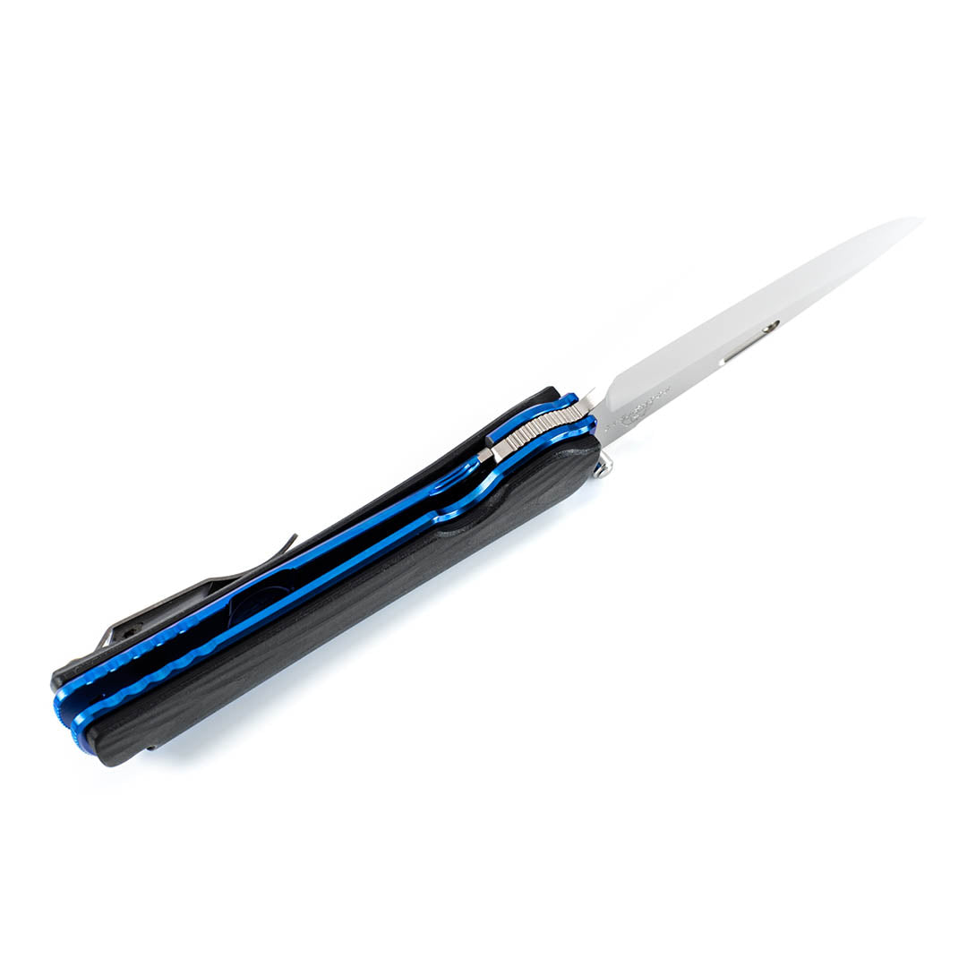 Rockstead Folding Knife HIGO-Ⅱ-X-CF-ZDP (BLUE) ZDP189 Blade Titanium With Carbon Fiber Handle