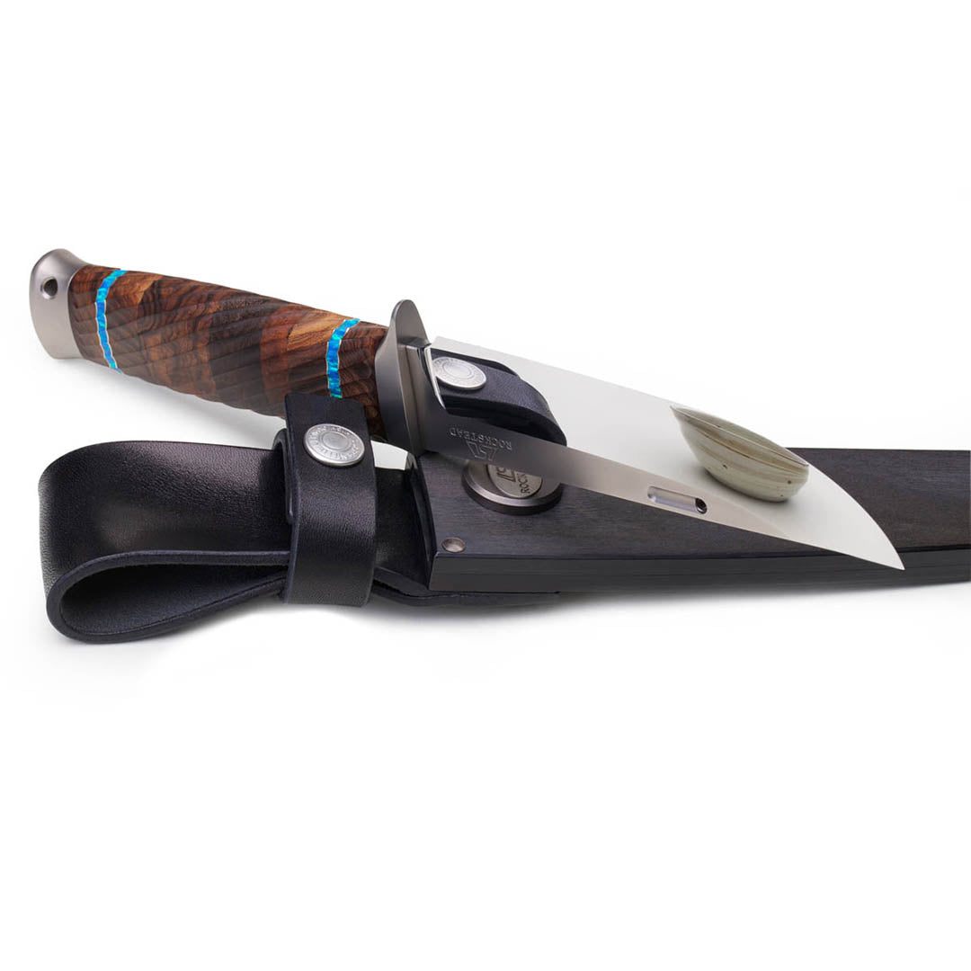 Rockstead Fixed Knives DON-ZDP ZDP189 Blade Titanium Ironwood Handle