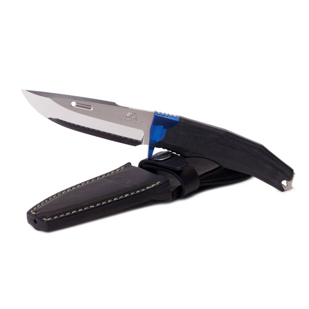 Rockstead Fixed Knives RITSU-ZDP (BL) ZDP189 Clad by VG-10 Blade Wood Micarta Handle