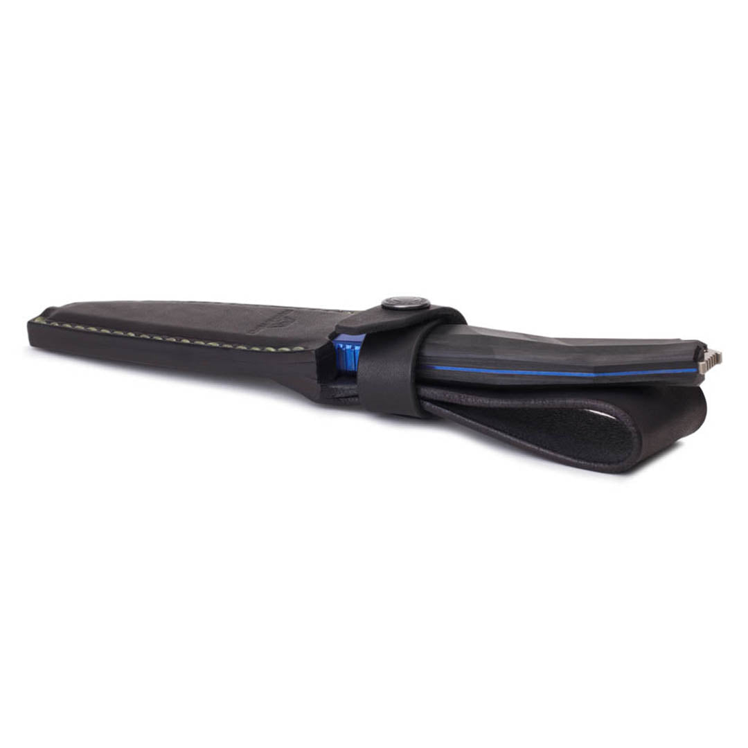 Rockstead Fixed Knives RITSU-ZDP (BL) ZDP189 Clad by VG-10 Blade Wood Micarta Handle