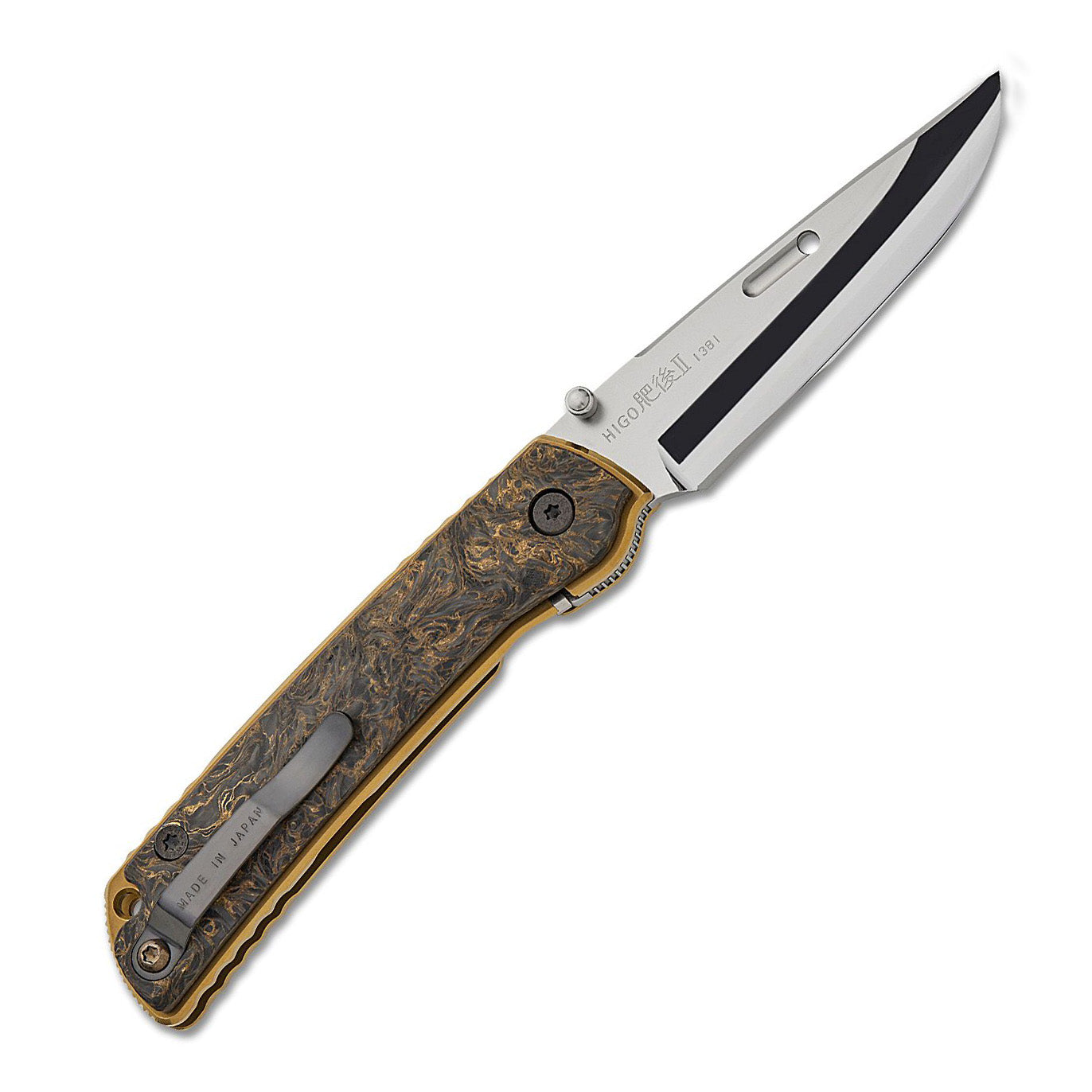 Rockstead HIGO Ⅱ X-FCF-ZDP (DMG) ZDP-189 Blade Titanium with carbon fiber Liner Lock