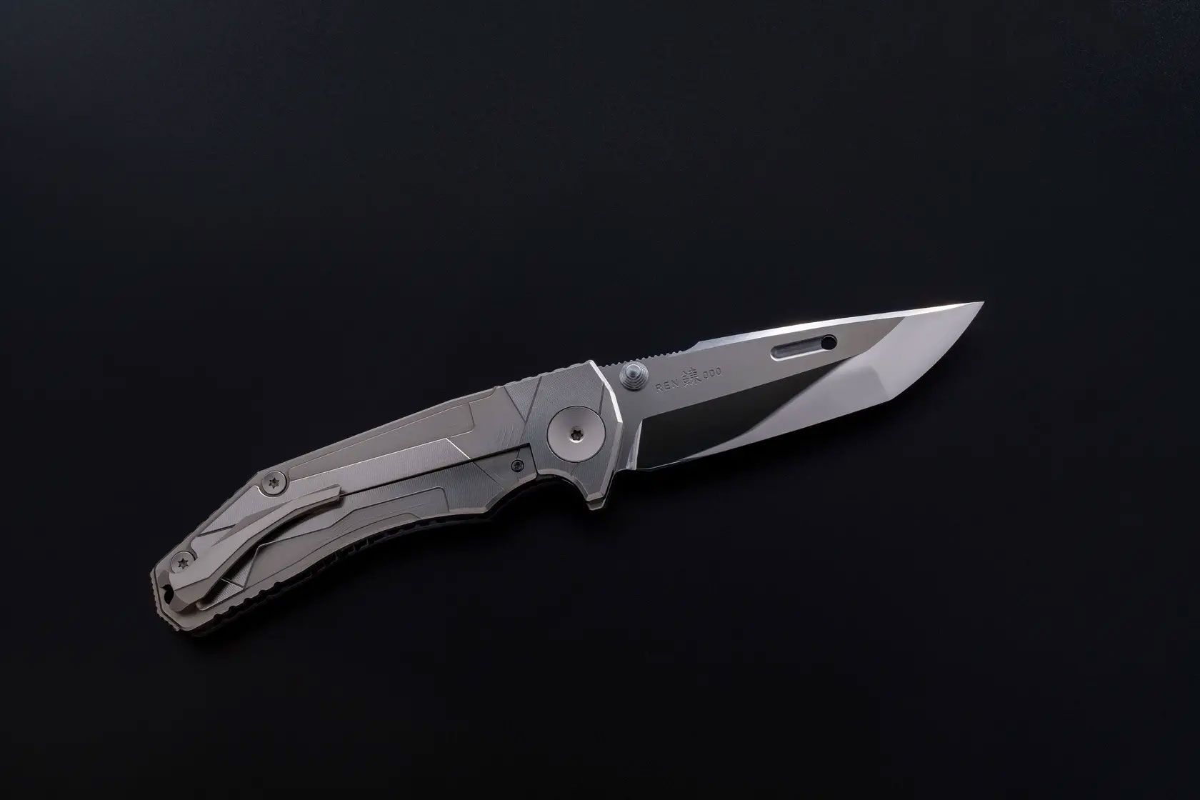 Rockstead REN-ZDP Premium Japanese Folding Knife with Tanto Convex ZDP189 Blade
