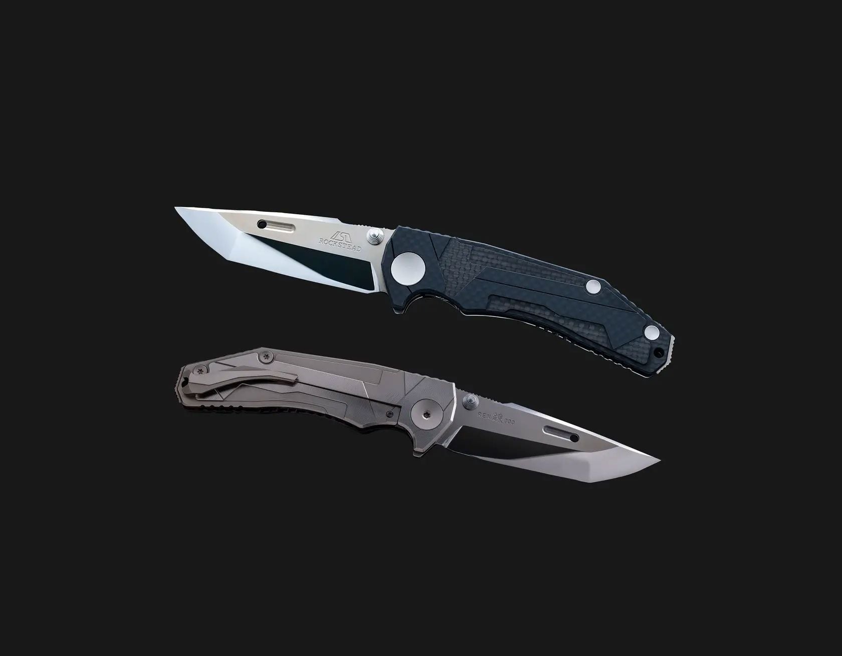 Rockstead REN-ZDP Premium Japanese Folding Knife with Tanto Convex ZDP189 Blade