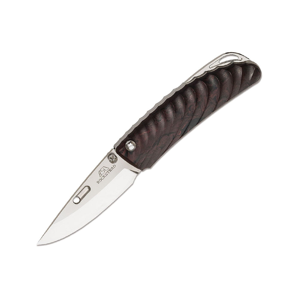 Rockstead Folding Knife NEHAN-ZDP(ER) ZDP-189 Blade Titanium Handle Knives Collect Button Lock