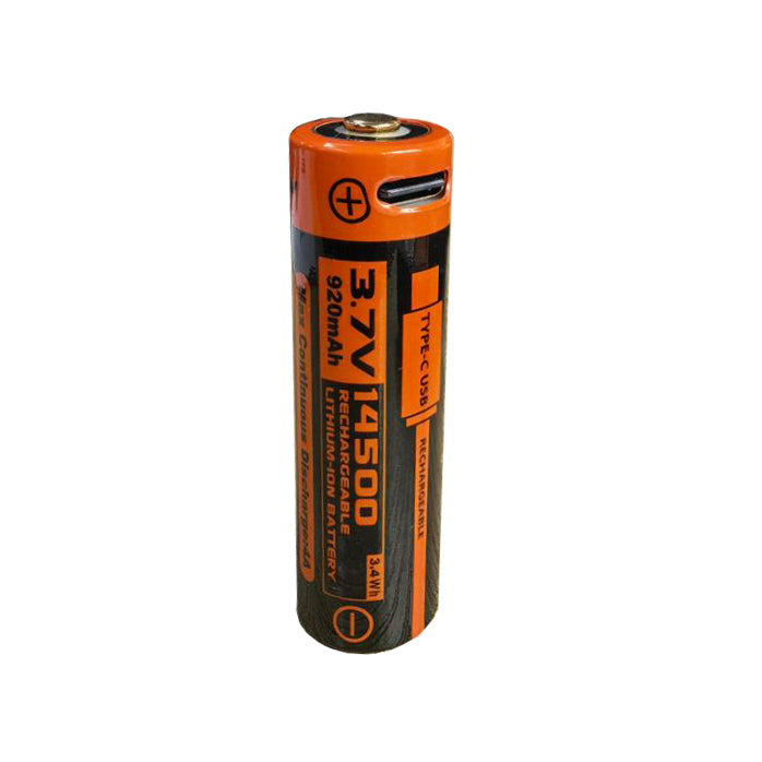 Manker Battery Type-C USB 920mAh 14500 battery